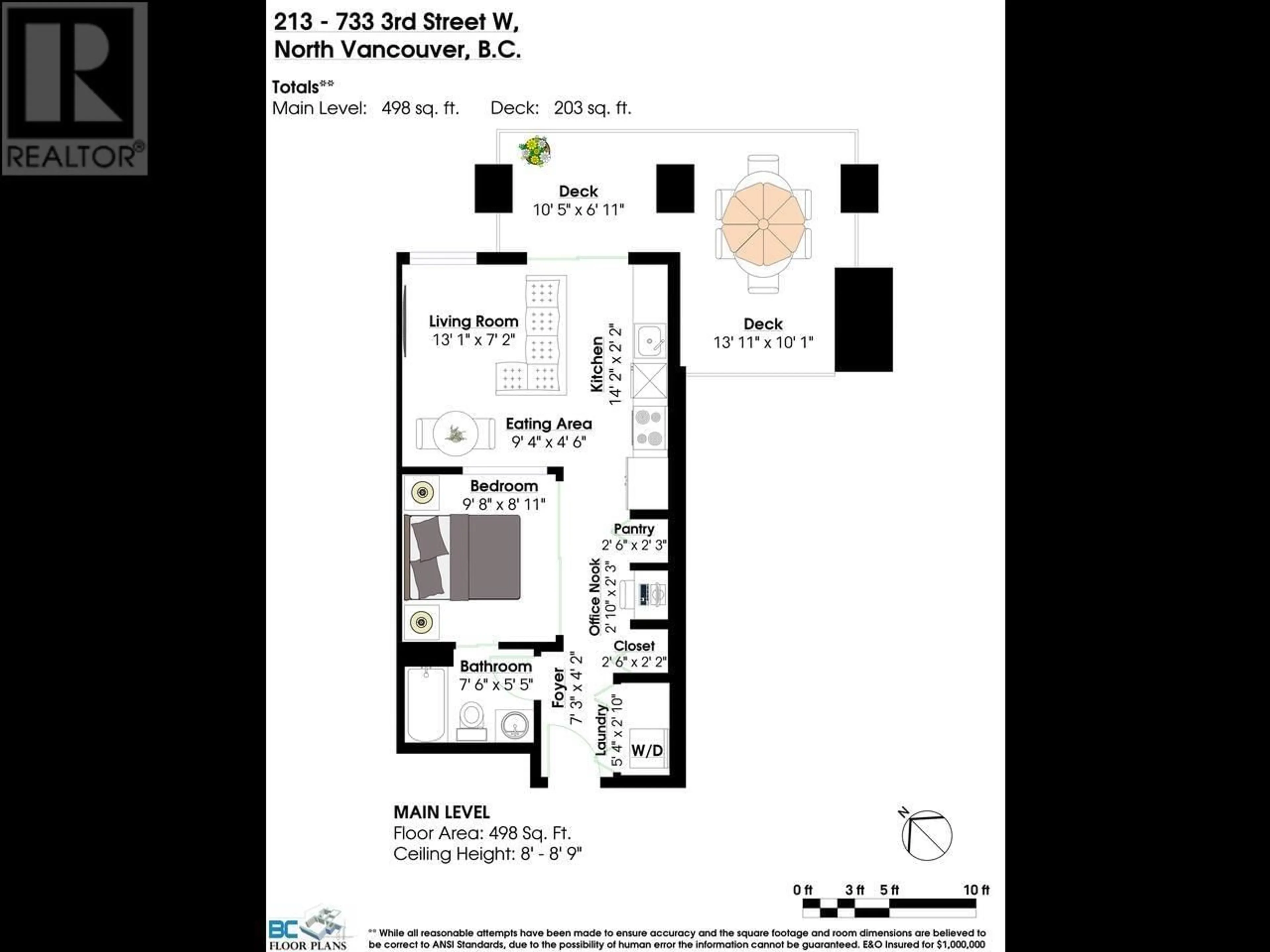 Floor plan for 213 733 W 3RD STREET, North Vancouver British Columbia V7M0C8