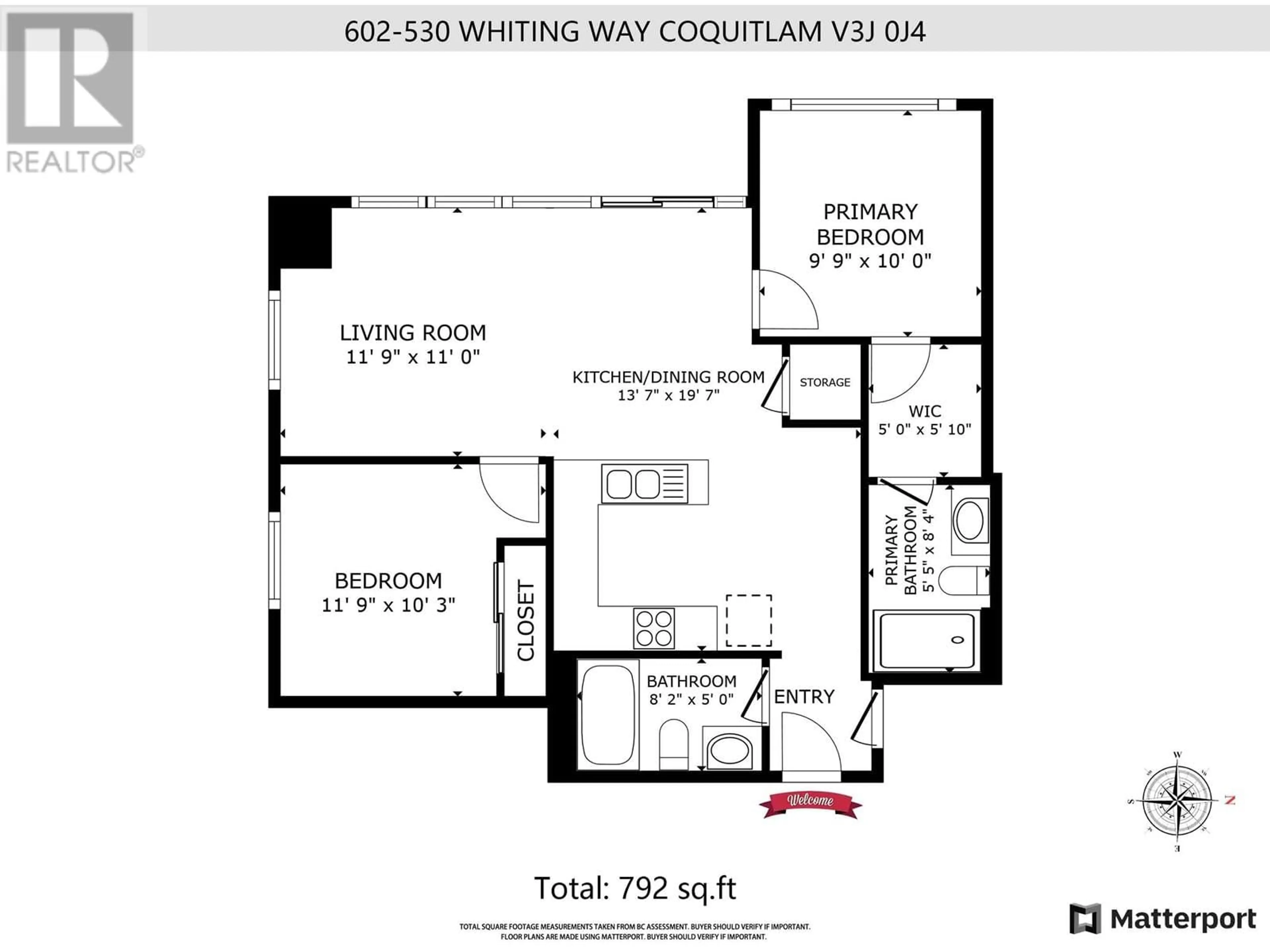 Floor plan for 602 530 WHITING WAY, Coquitlam British Columbia V3J0J4