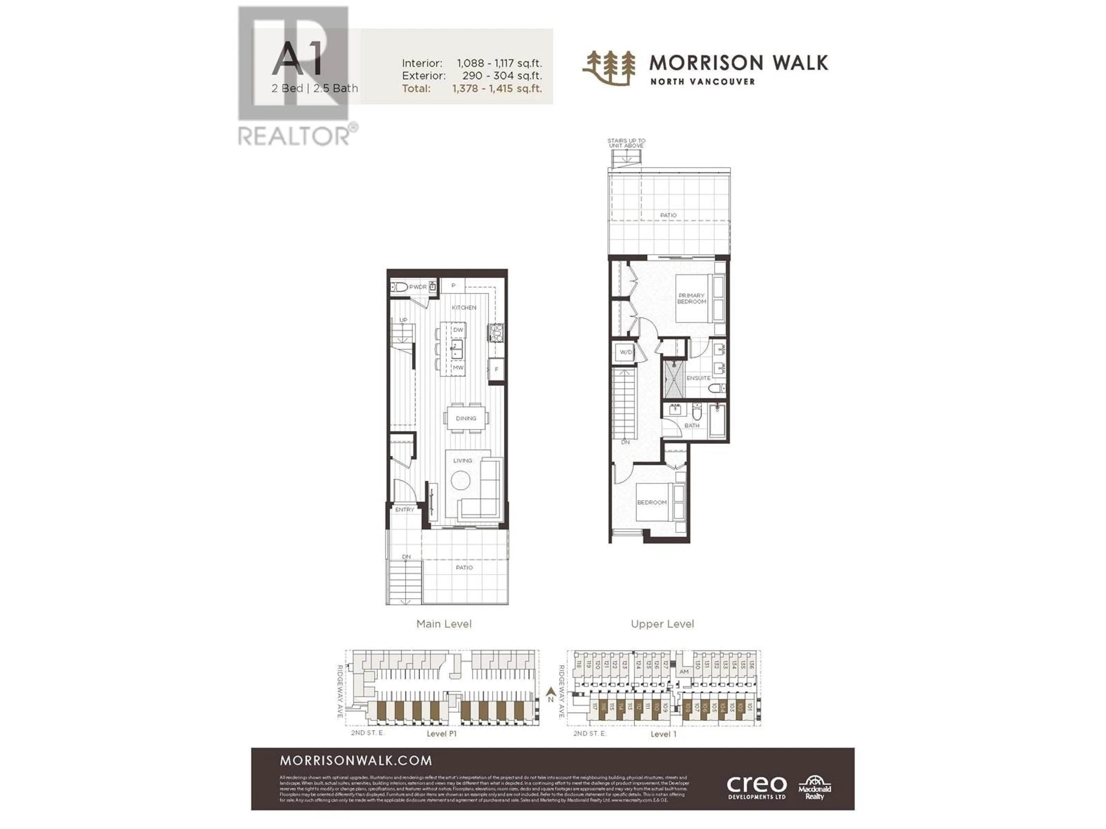 Floor plan for 110 - 602 E 2ND STREET, North Vancouver British Columbia V7L1G7