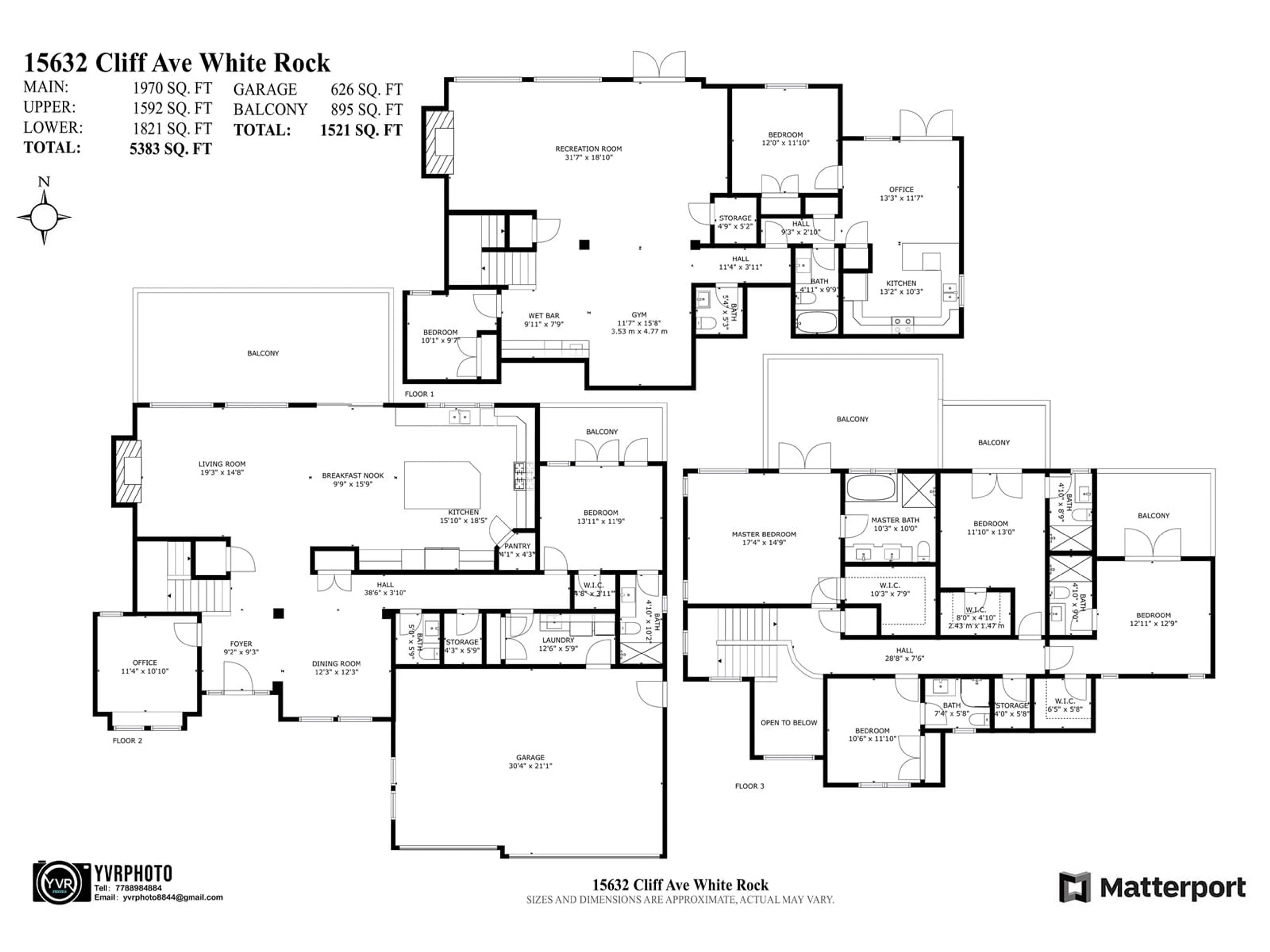 Floor plan for 15632 CLIFF AVENUE, White Rock British Columbia V4B1V9