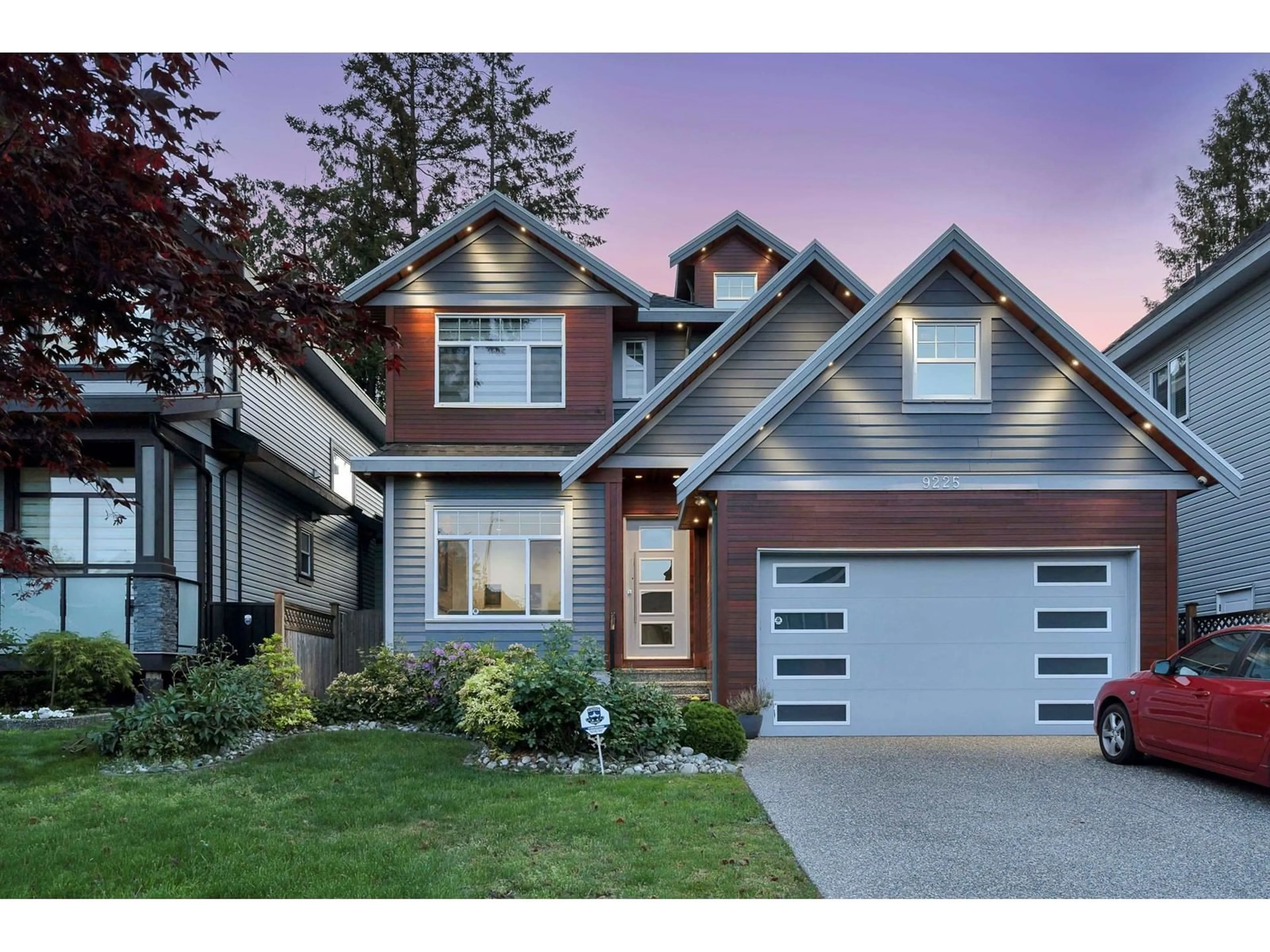 Home with vinyl exterior material, street for 9225 159A STREET, Surrey British Columbia V4N6N1