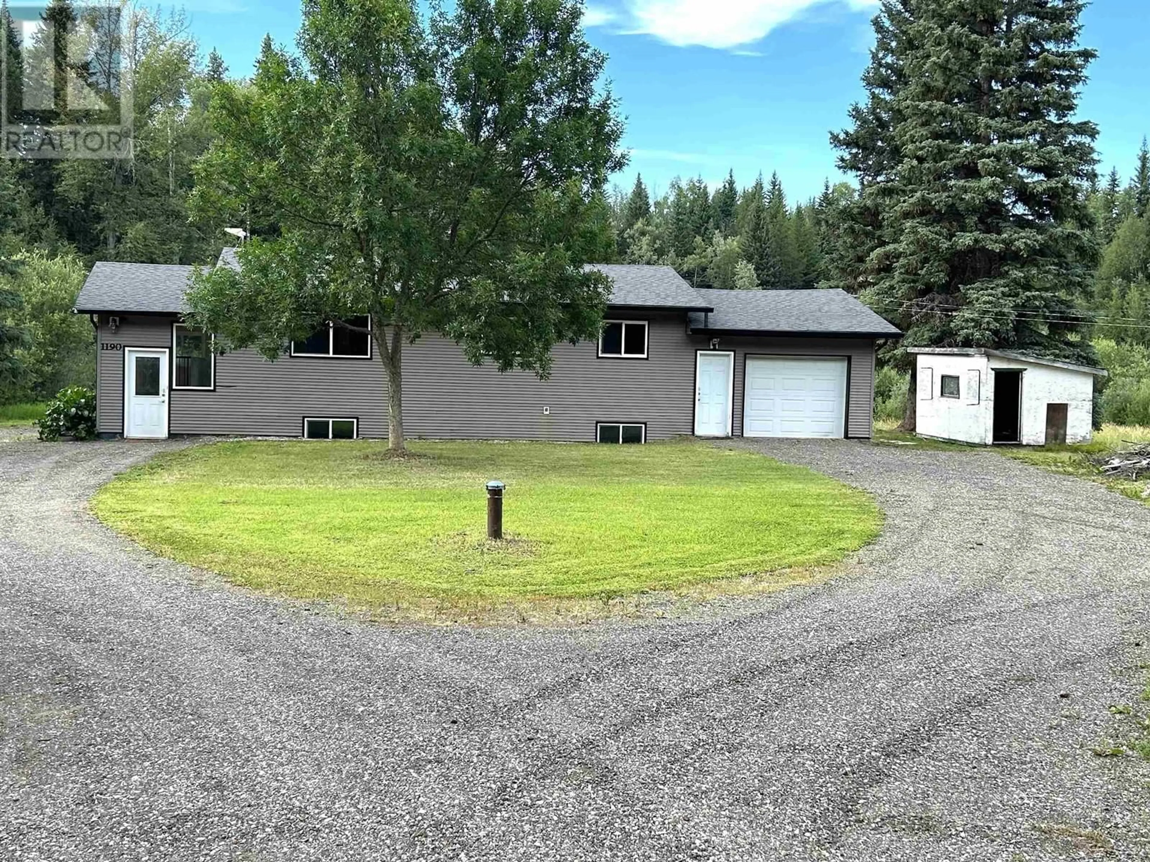 A pic from outside/outdoor area/front of a property/back of a property/a pic from drone, mountain view for 1190 GOOSE COUNTRY ROAD, Prince George British Columbia V2K5S6