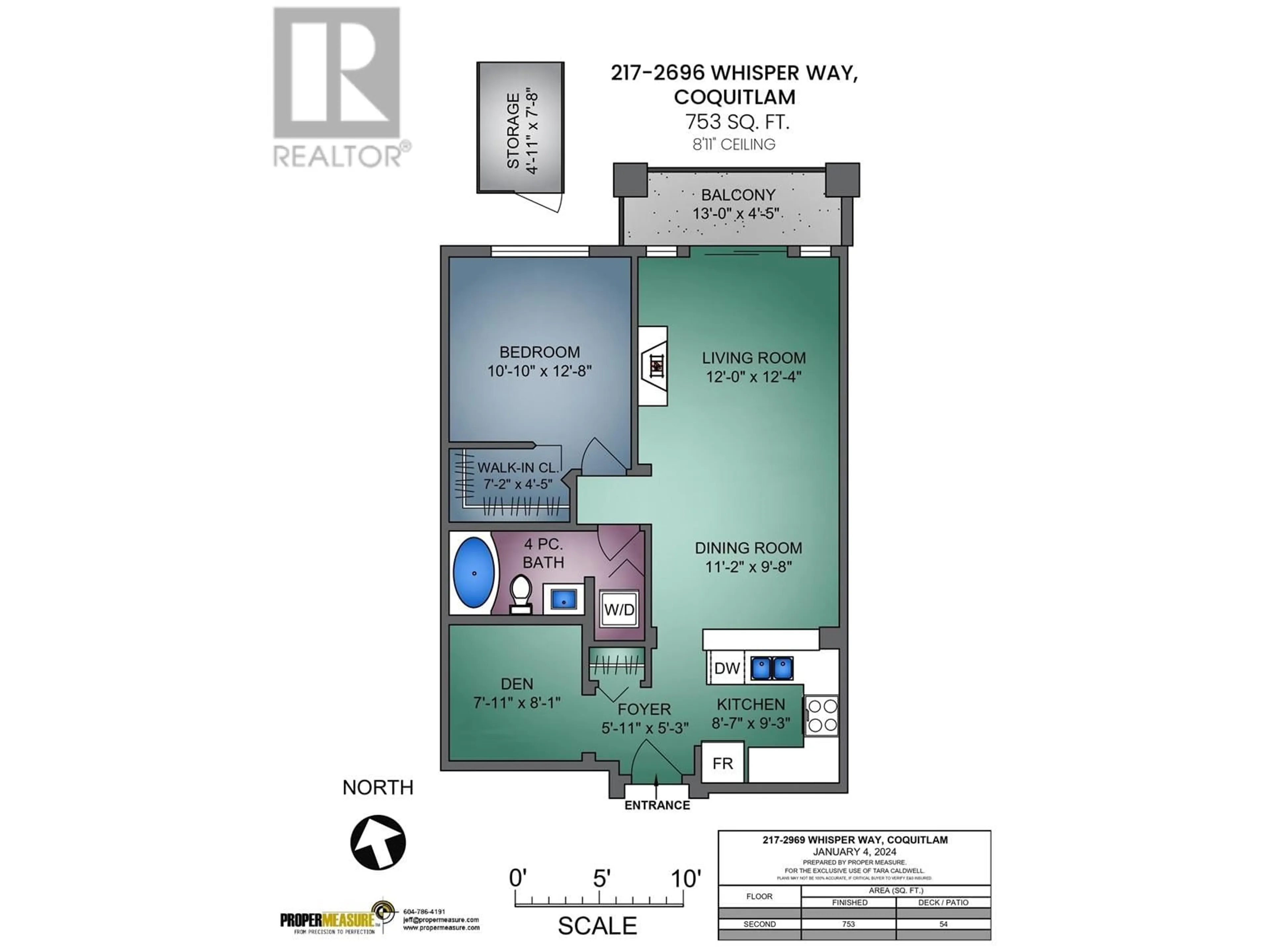 Floor plan for 217 2969 WHISPER WAY, Coquitlam British Columbia V3E3S8