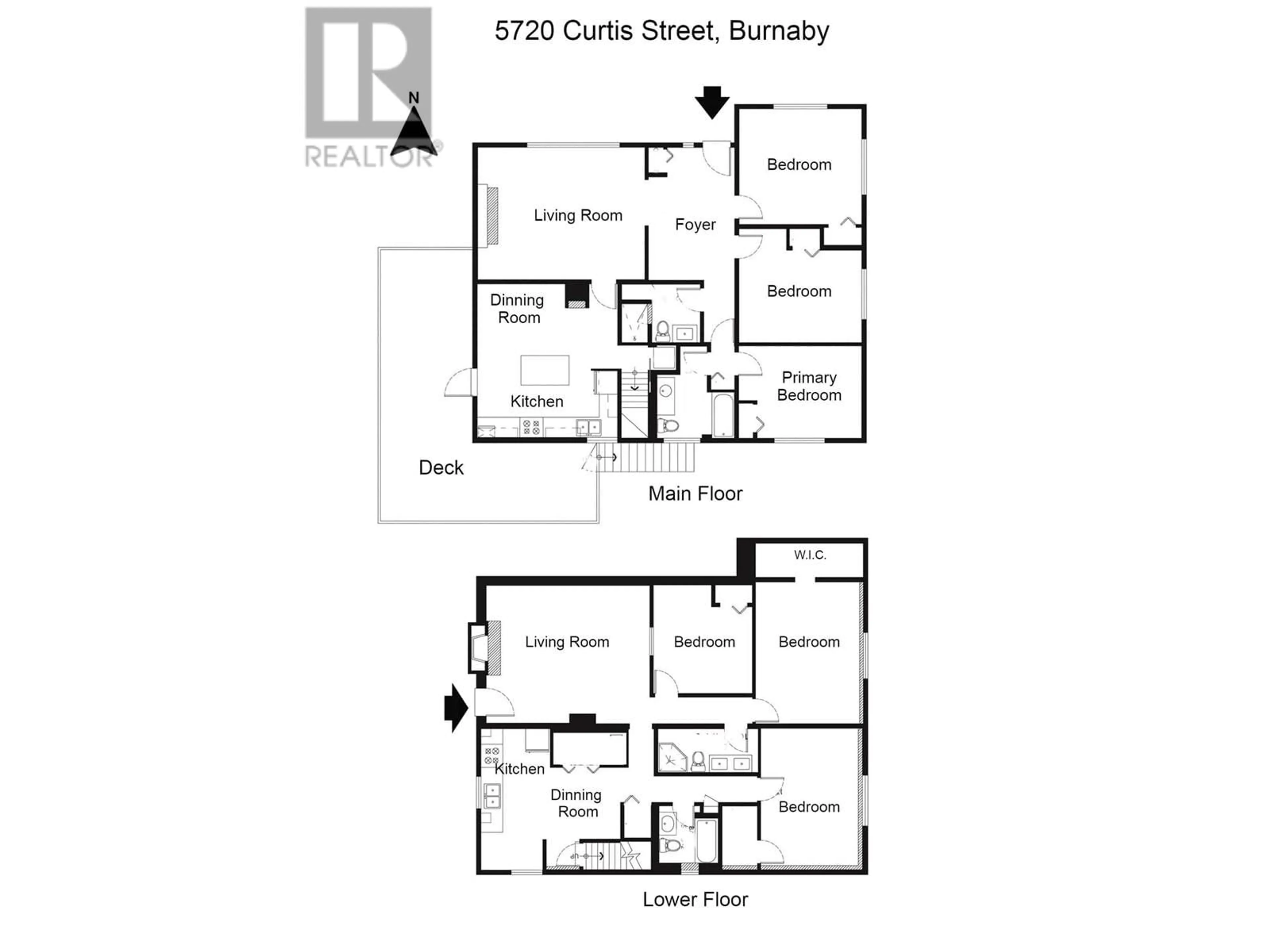 Floor plan for 5720 CURTIS STREET, Burnaby British Columbia V5B2A2