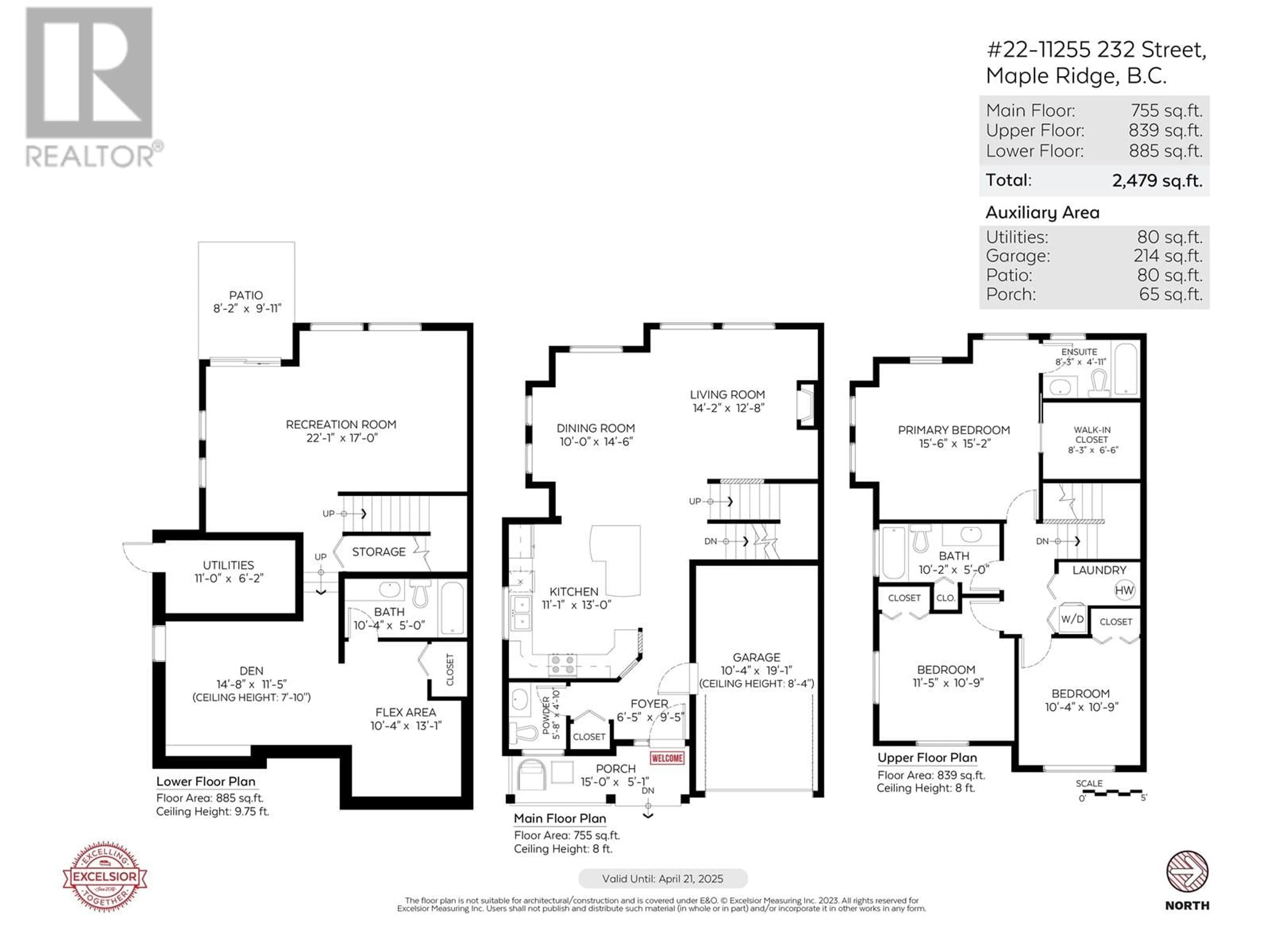 Floor plan for 22 11255 232 STREET, Maple Ridge British Columbia V2X4W4