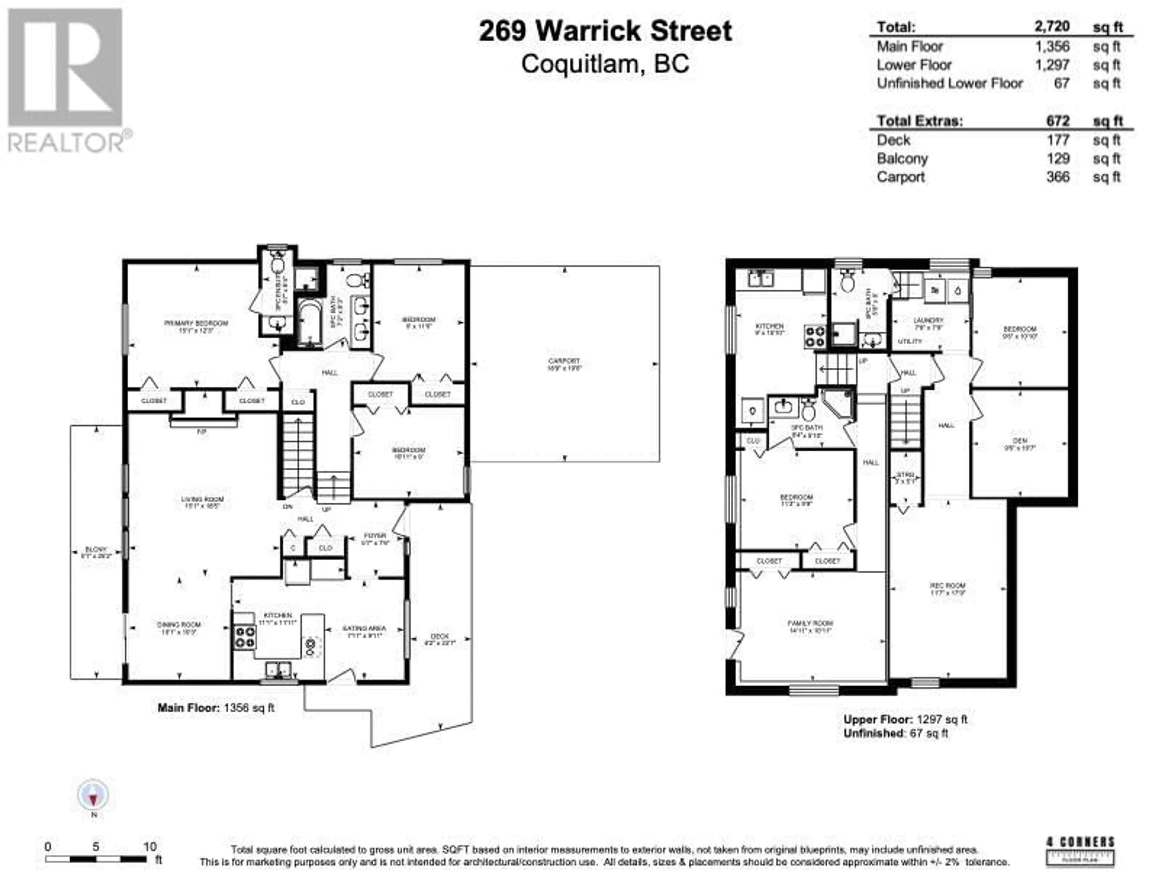 Floor plan for 269 WARRICK STREET, Coquitlam British Columbia V3K6C1