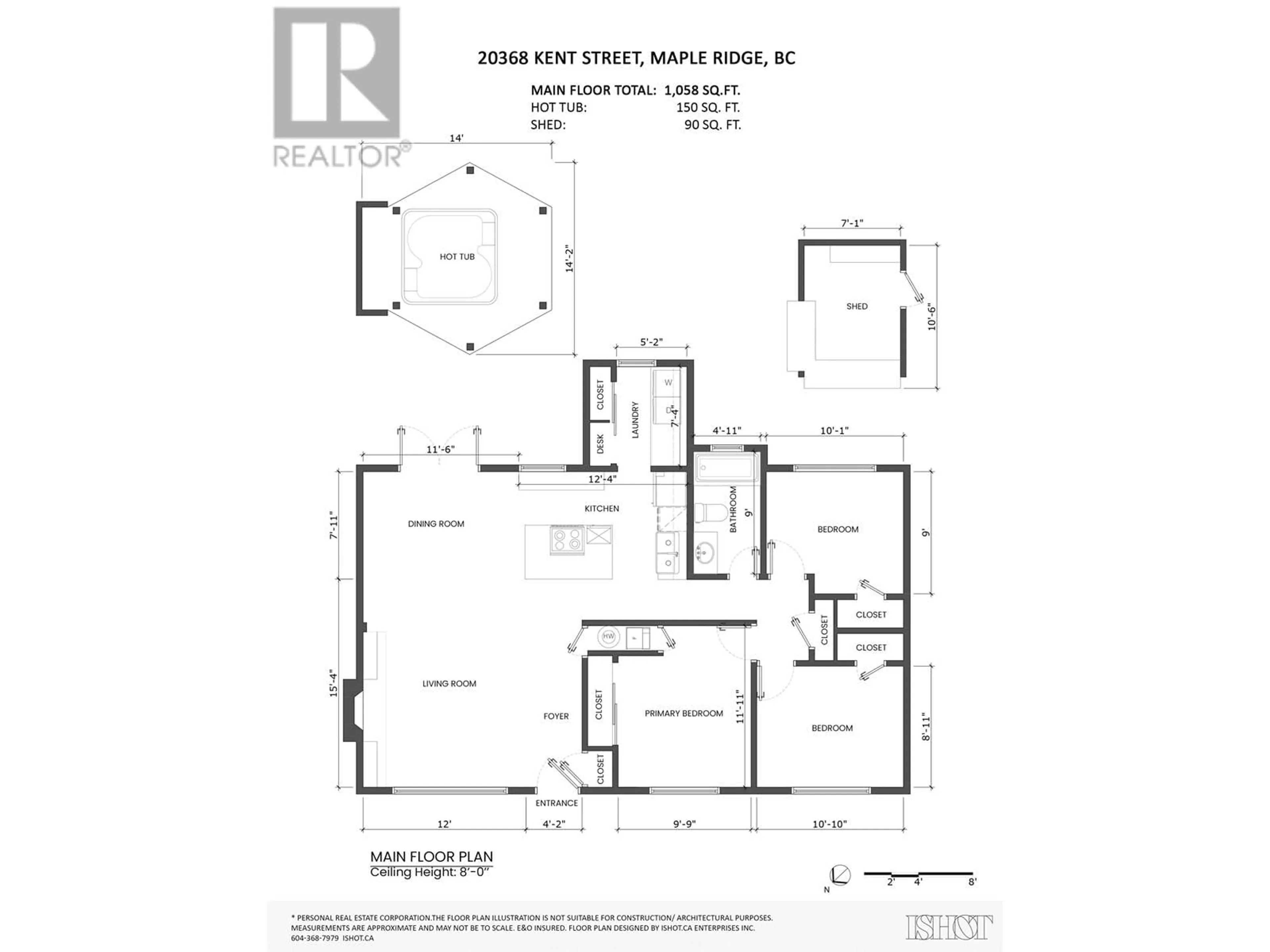 Floor plan for 20368 KENT STREET, Maple Ridge British Columbia V2X1A6