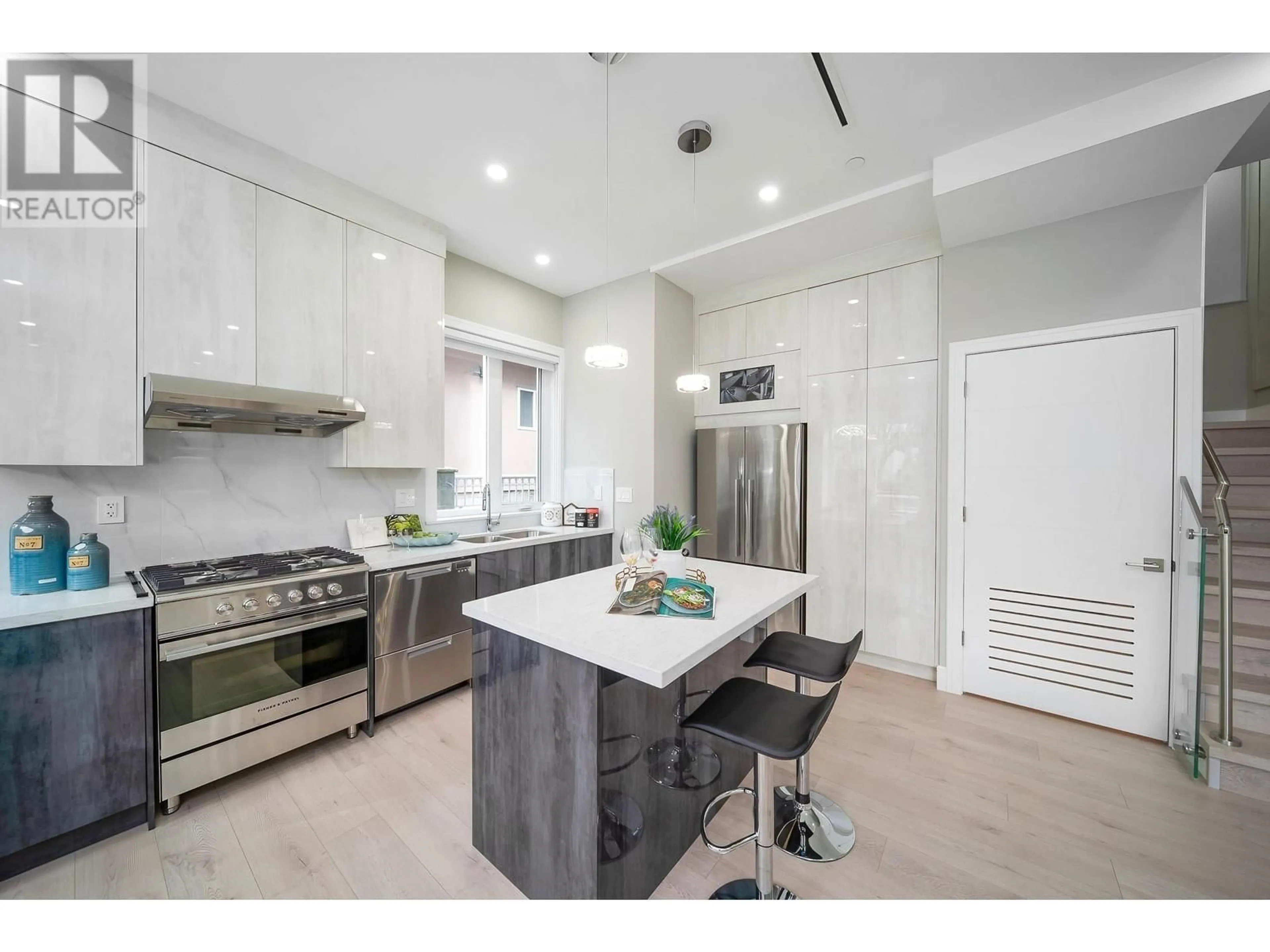 Contemporary kitchen, ceramic/tile floor for 5352 LANARK STREET, Vancouver British Columbia V5P2Y1