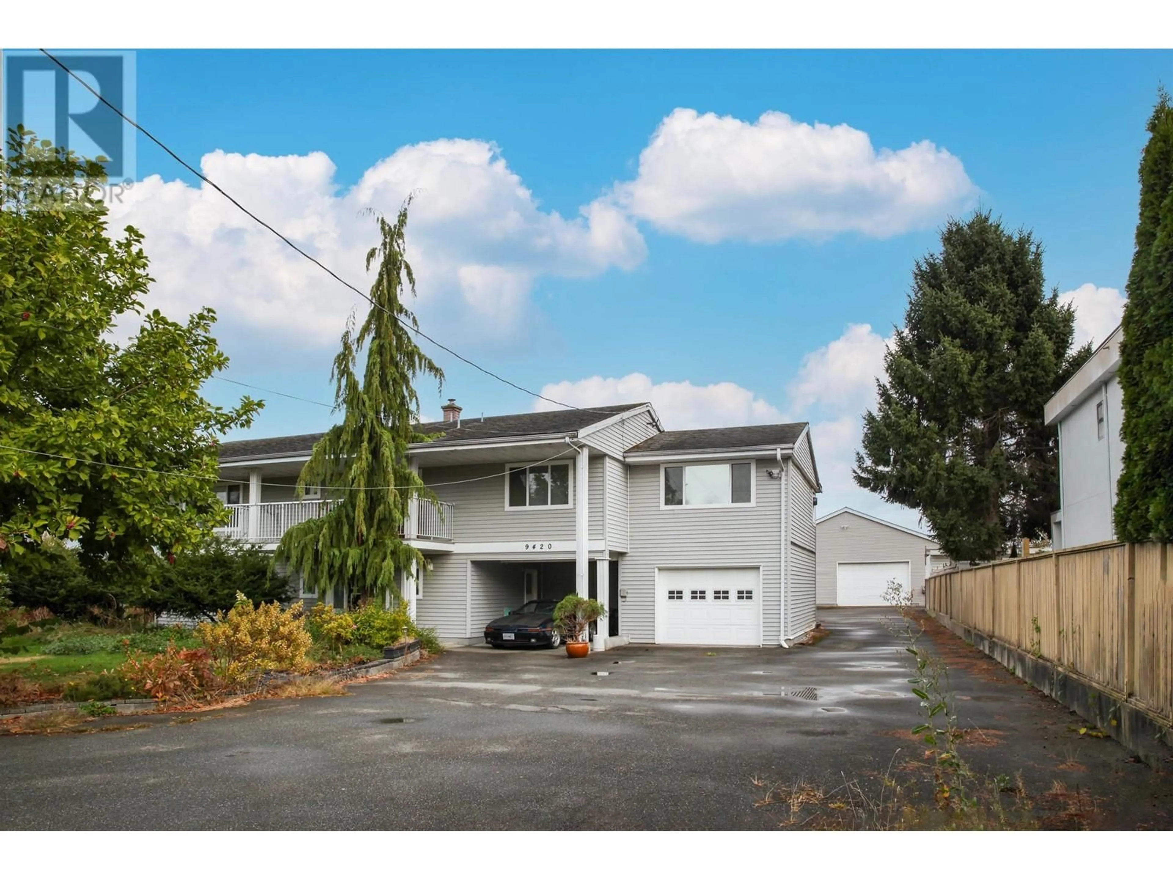 A pic from outside/outdoor area/front of a property/back of a property/a pic from drone, mountain view for 9420 NO. 6 ROAD, Richmond British Columbia V6W1E4