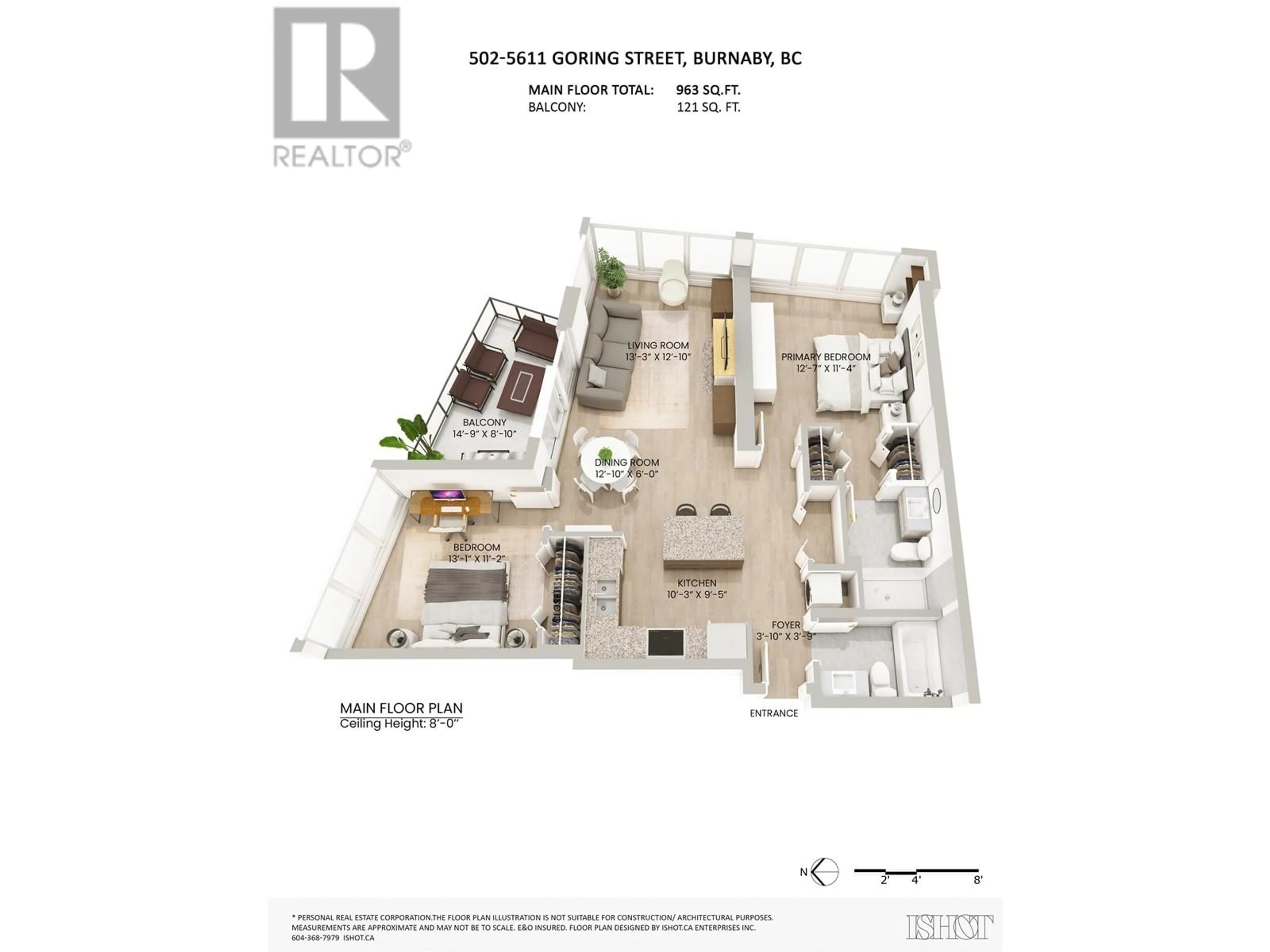 Floor plan for 502 5611 GORING STREET, Burnaby British Columbia V5B0A3