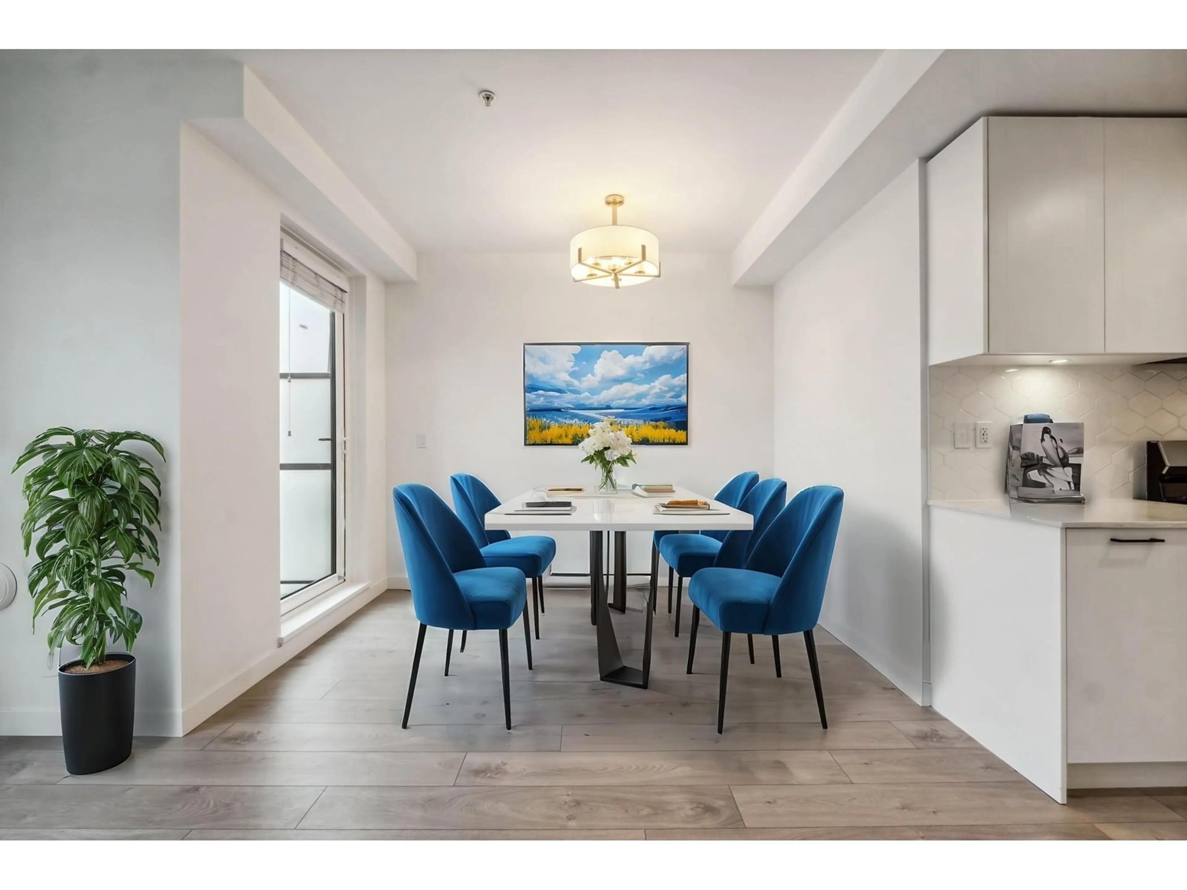 Dining room, wood/laminate floor for 601 8353 200A STREET, Langley British Columbia V2Y5K7