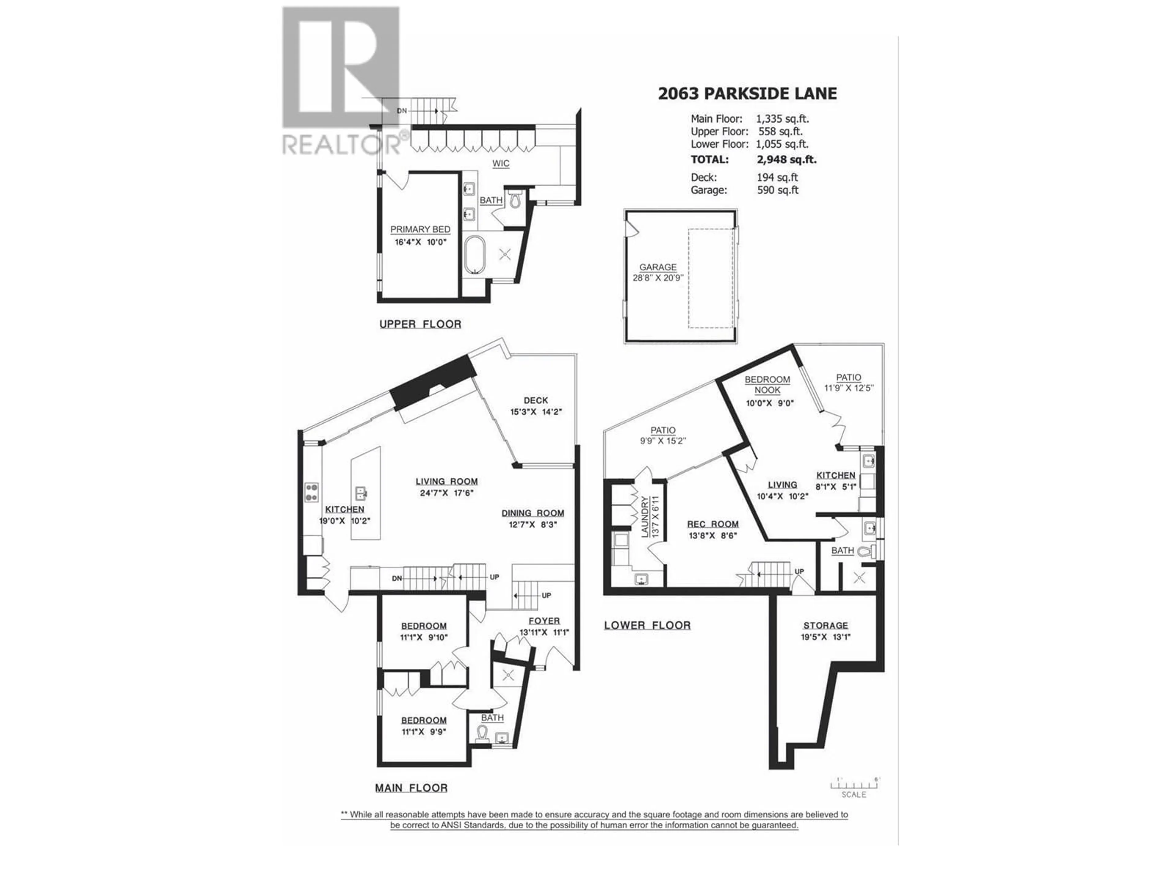 Floor plan for 2063 PARKSIDE LANE, North Vancouver British Columbia V7G1X4