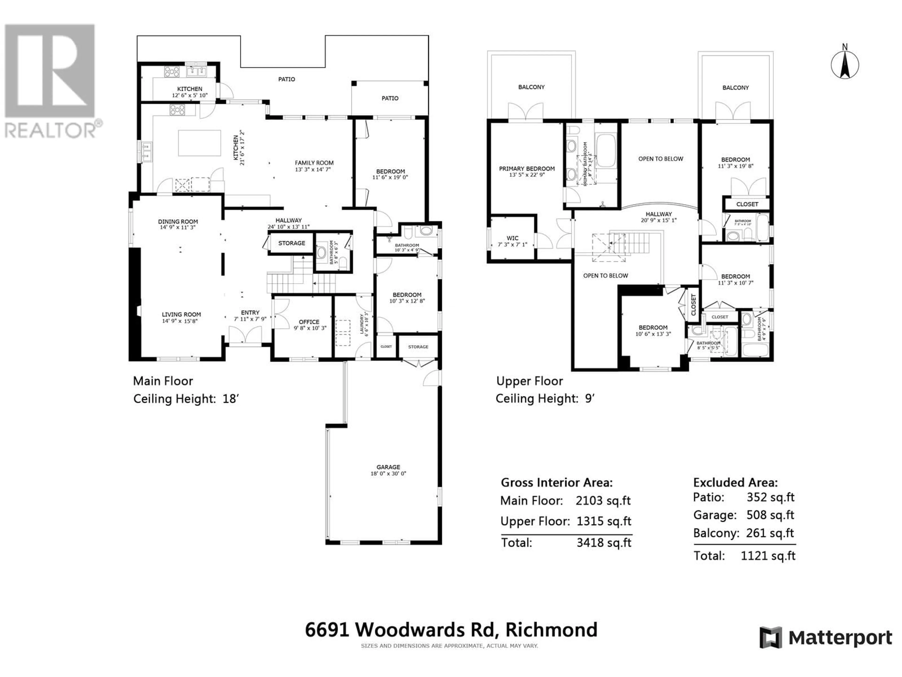 Floor plan for 6691 WOODWARDS ROAD, Richmond British Columbia V7E1H2