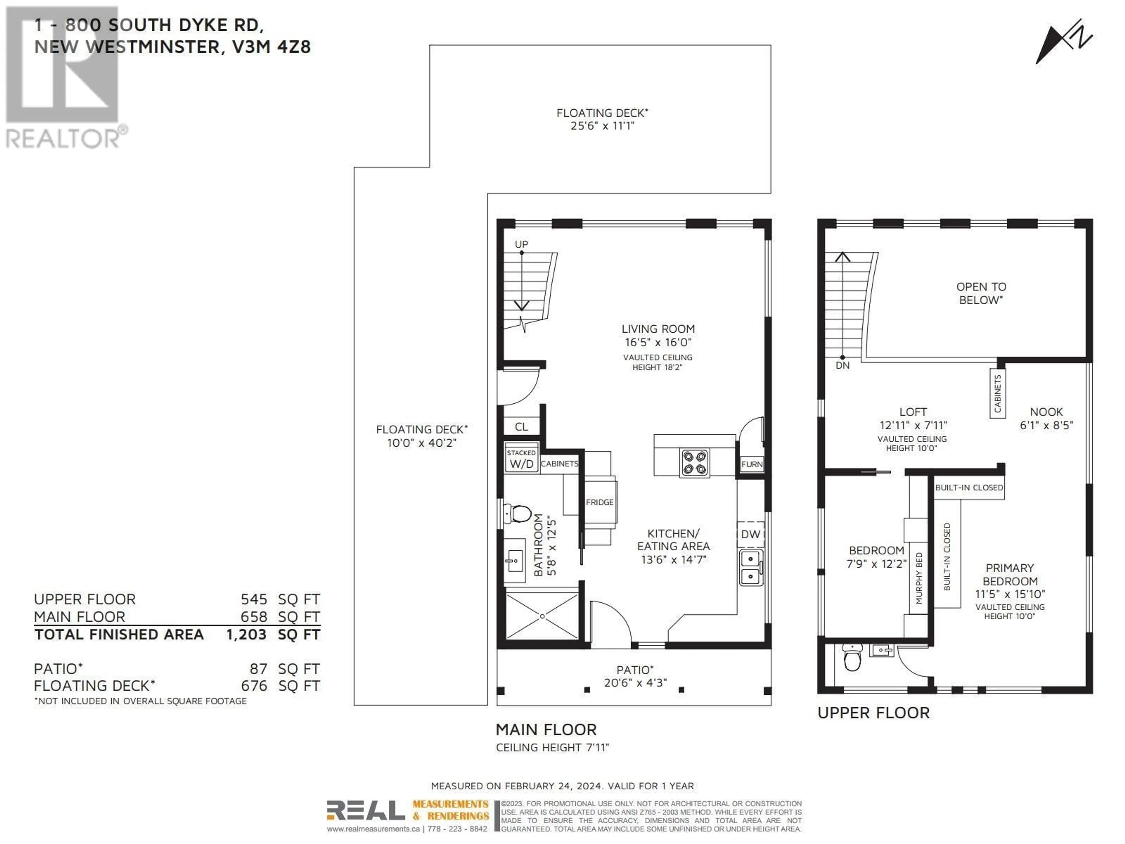 Floor plan for 1 800 SOUTH DYKE ROAD, New Westminster British Columbia V3M4Z8