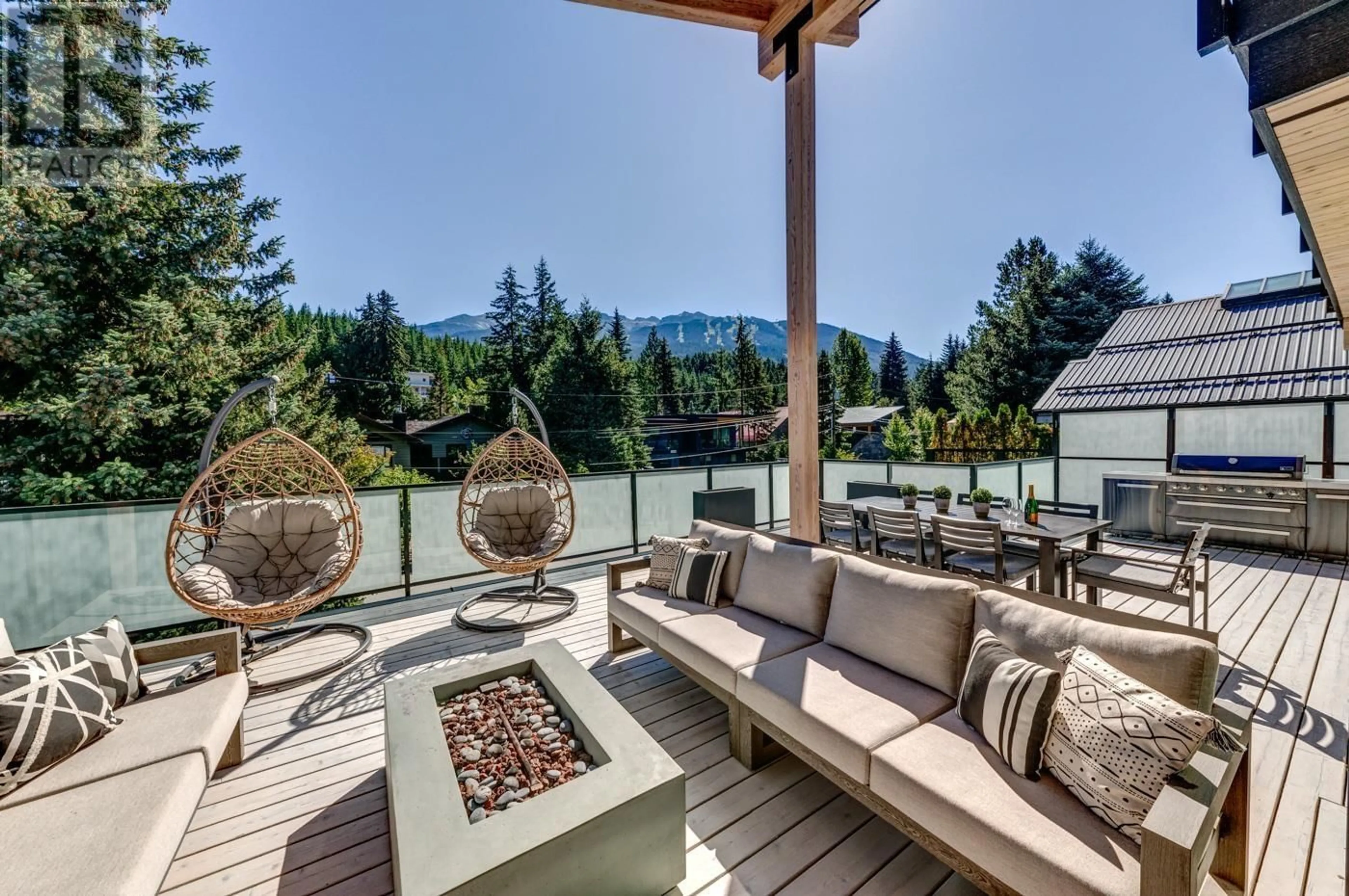 Patio, mountain view for 7333 TONI SAILER LANE, Whistler British Columbia V8E0E3