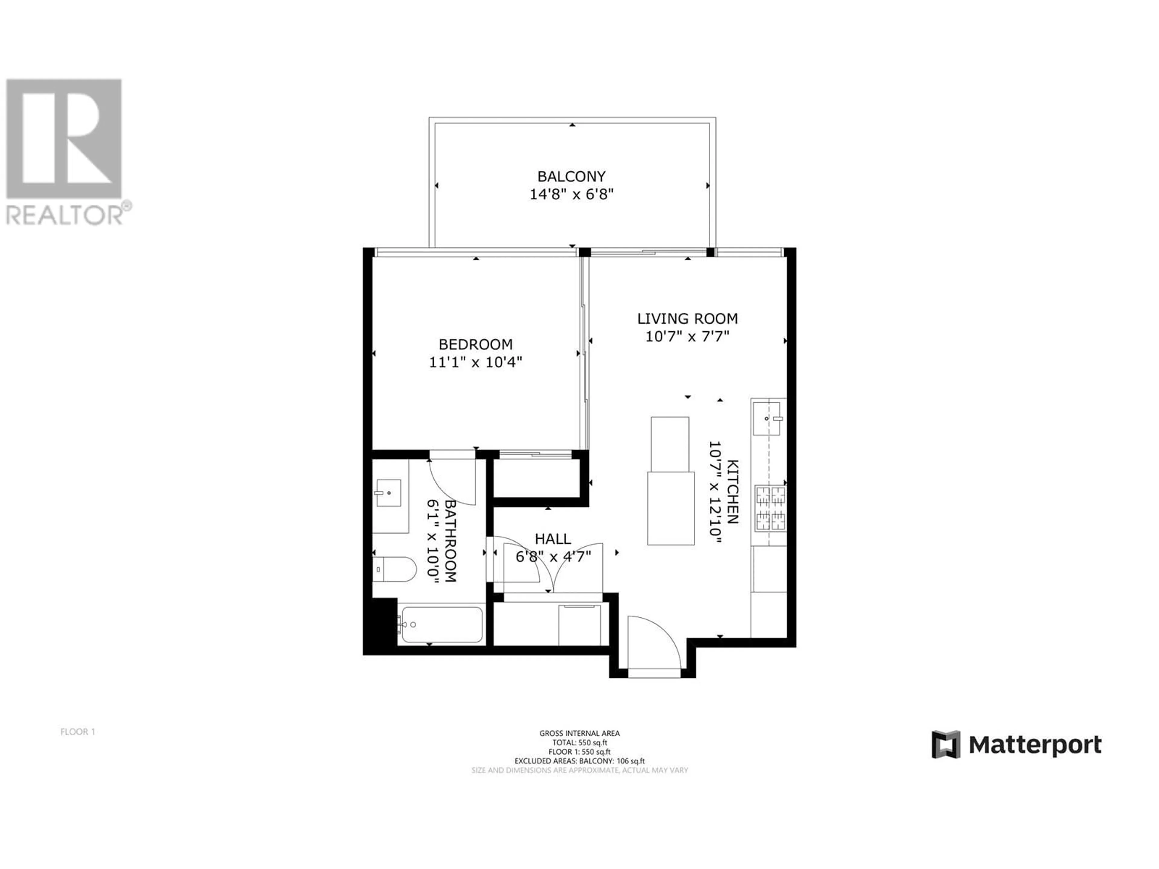 Floor plan for 705 4488 JUNEAU STREET, Burnaby British Columbia V5C0M4