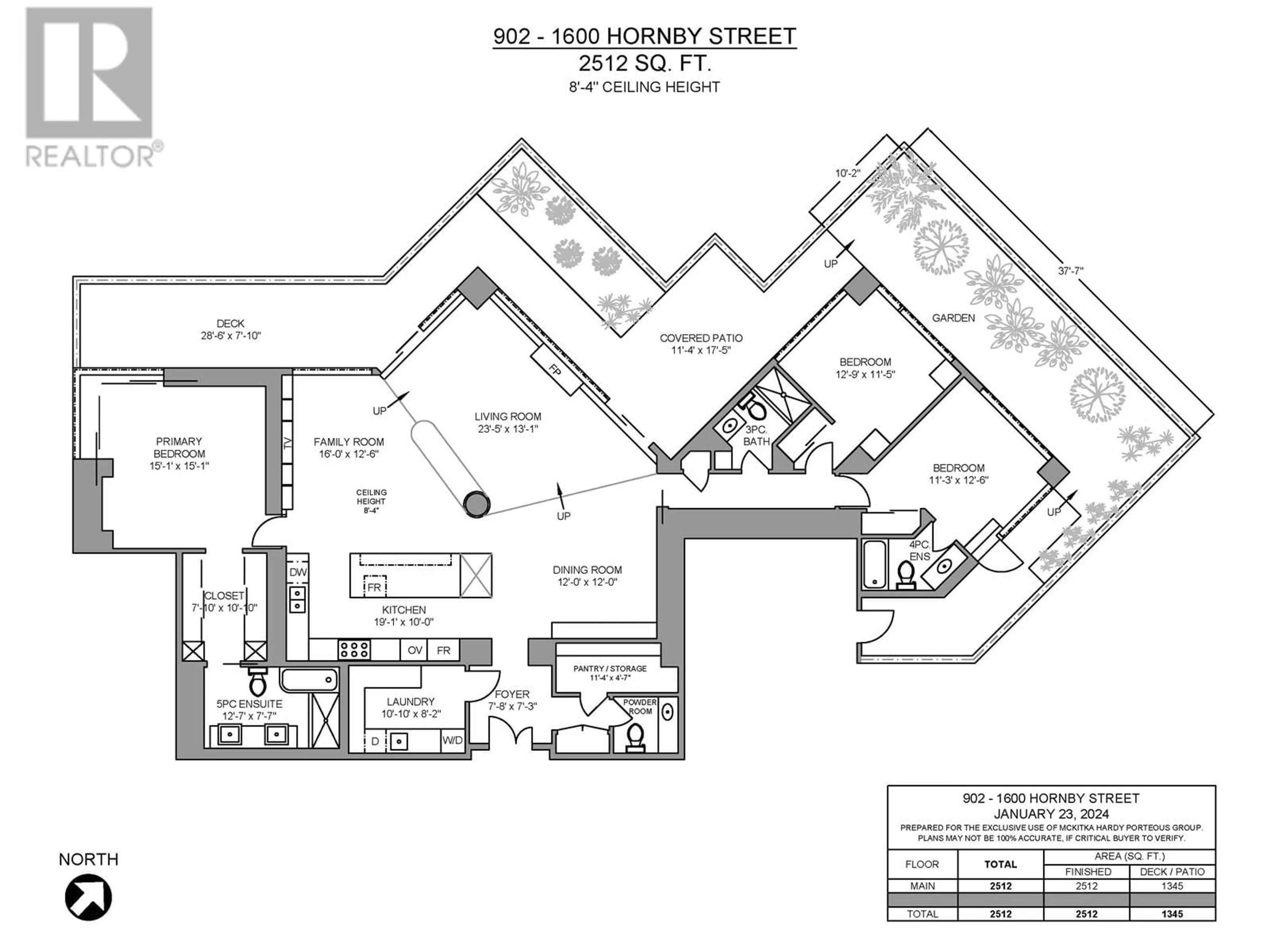 Floor plan for 902 - 1600 HORNBY STREET, Vancouver British Columbia V6Z2S4