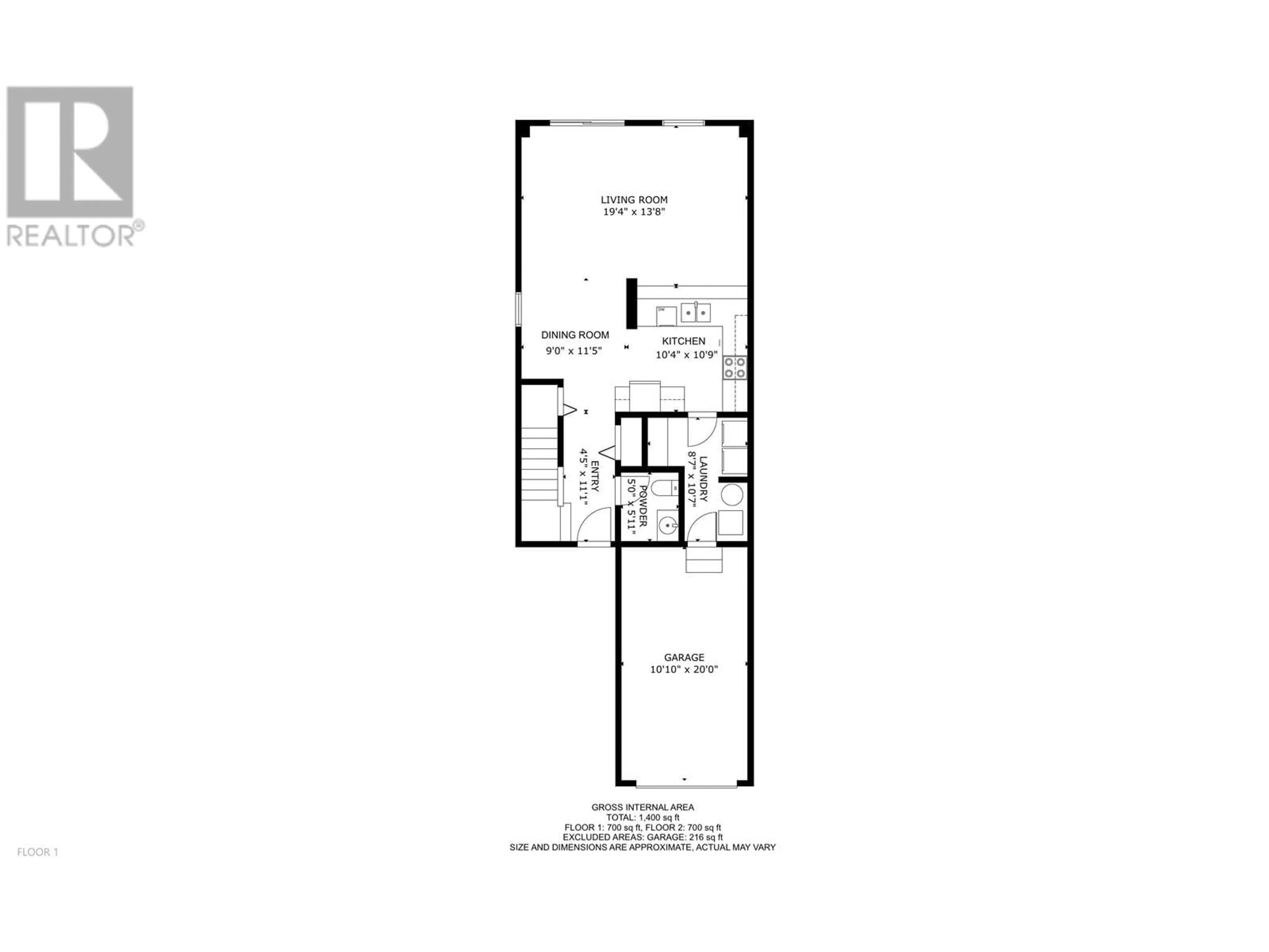 Floor plan for 8719 99 AVENUE, Fort St. John British Columbia V1J6T9