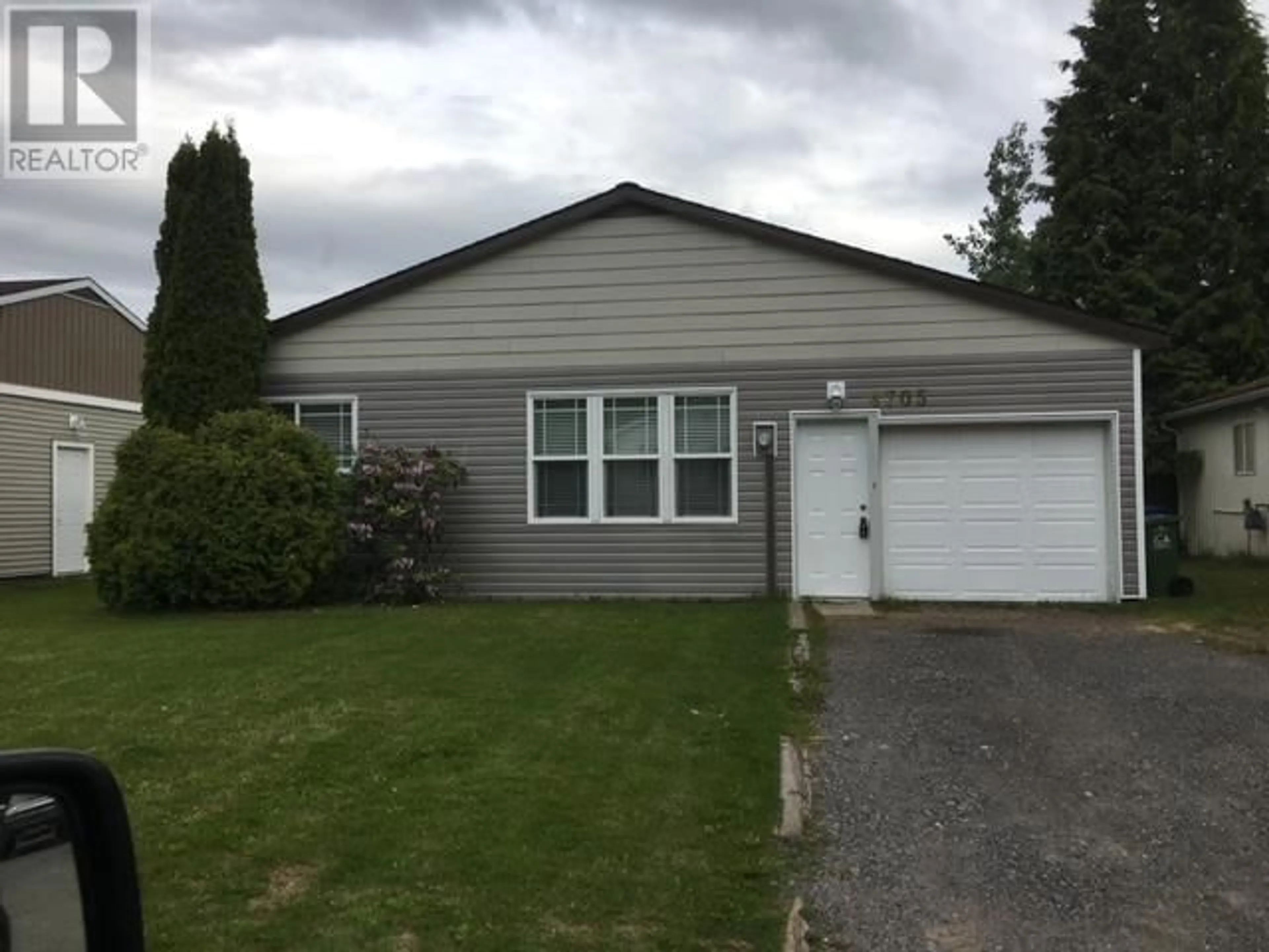 Home with vinyl exterior material, street for 4705 WEBER AVENUE, Terrace British Columbia V8G4E5