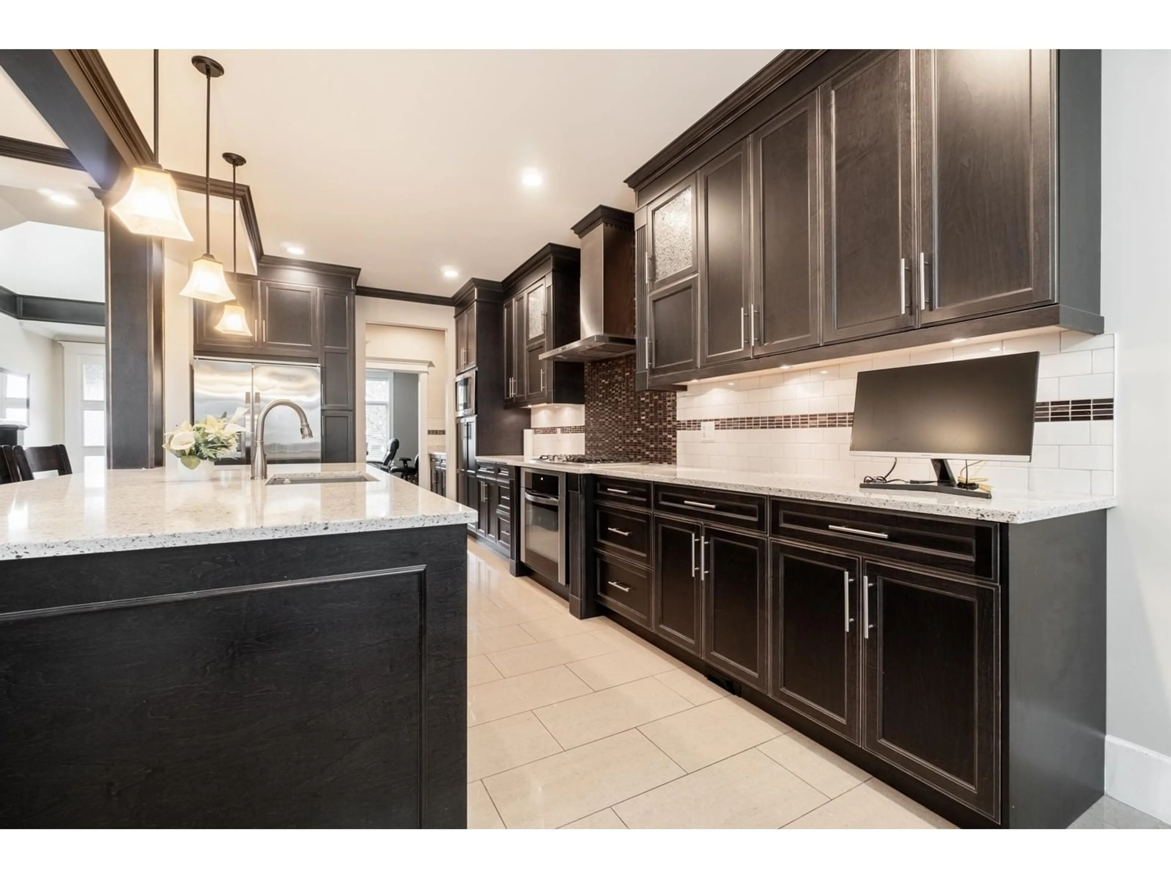 Contemporary kitchen, ceramic/tile floor for 2337 MERLOT BOULEVARD, Abbotsford British Columbia V4X0A6