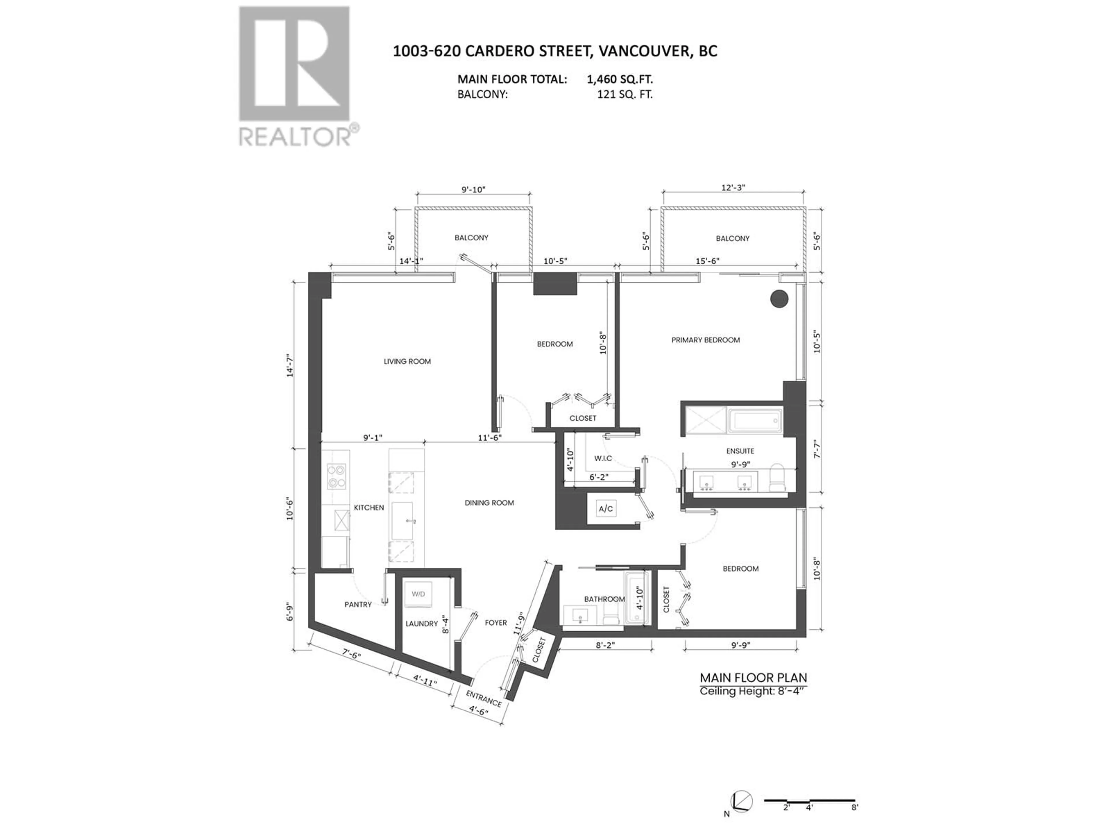 Floor plan for 1003 620 CARDERO STREET, Vancouver British Columbia V6G0C7