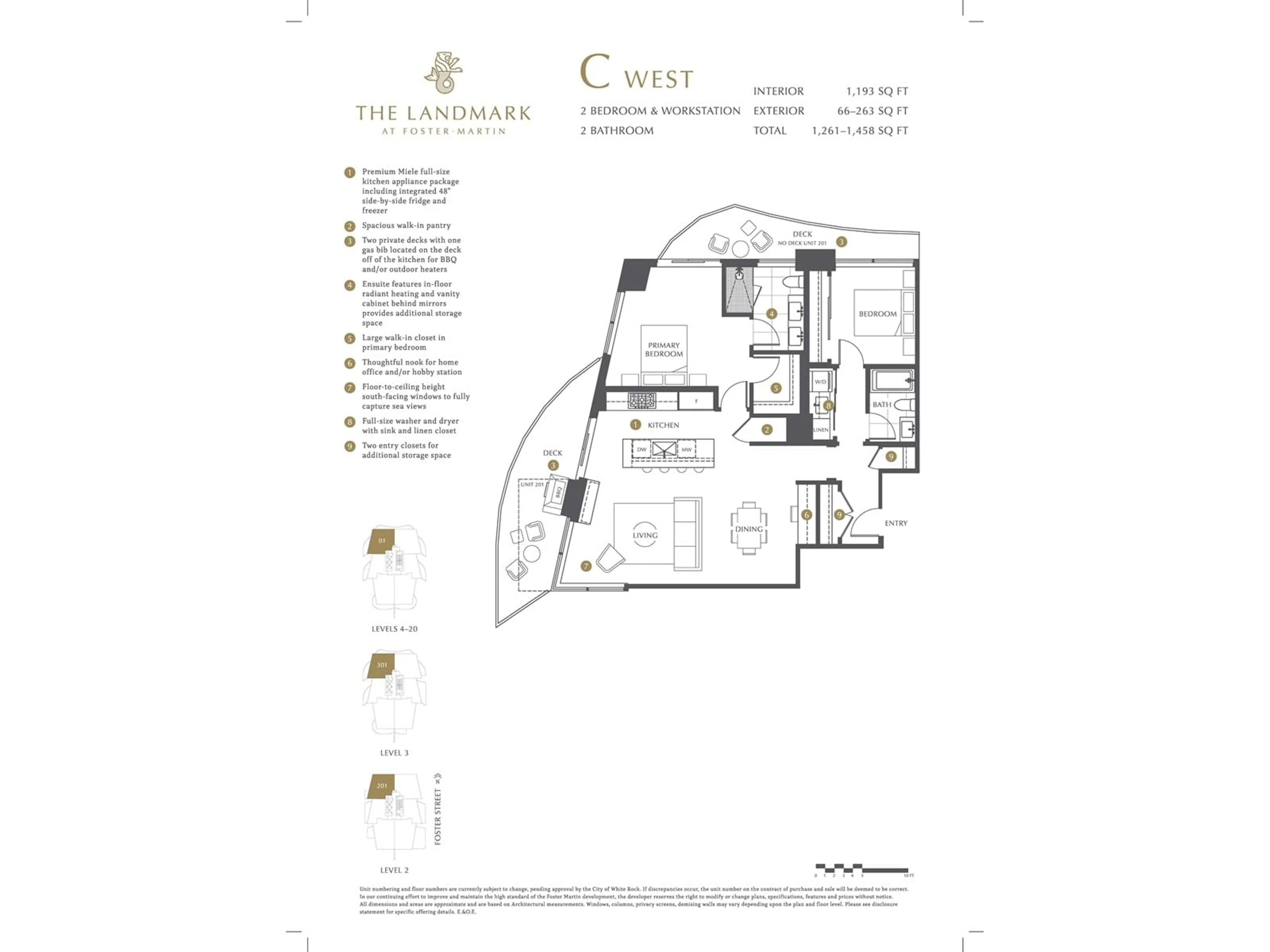 Floor plan for 401 1475 FOSTER STREET, White Rock British Columbia V4B3W7