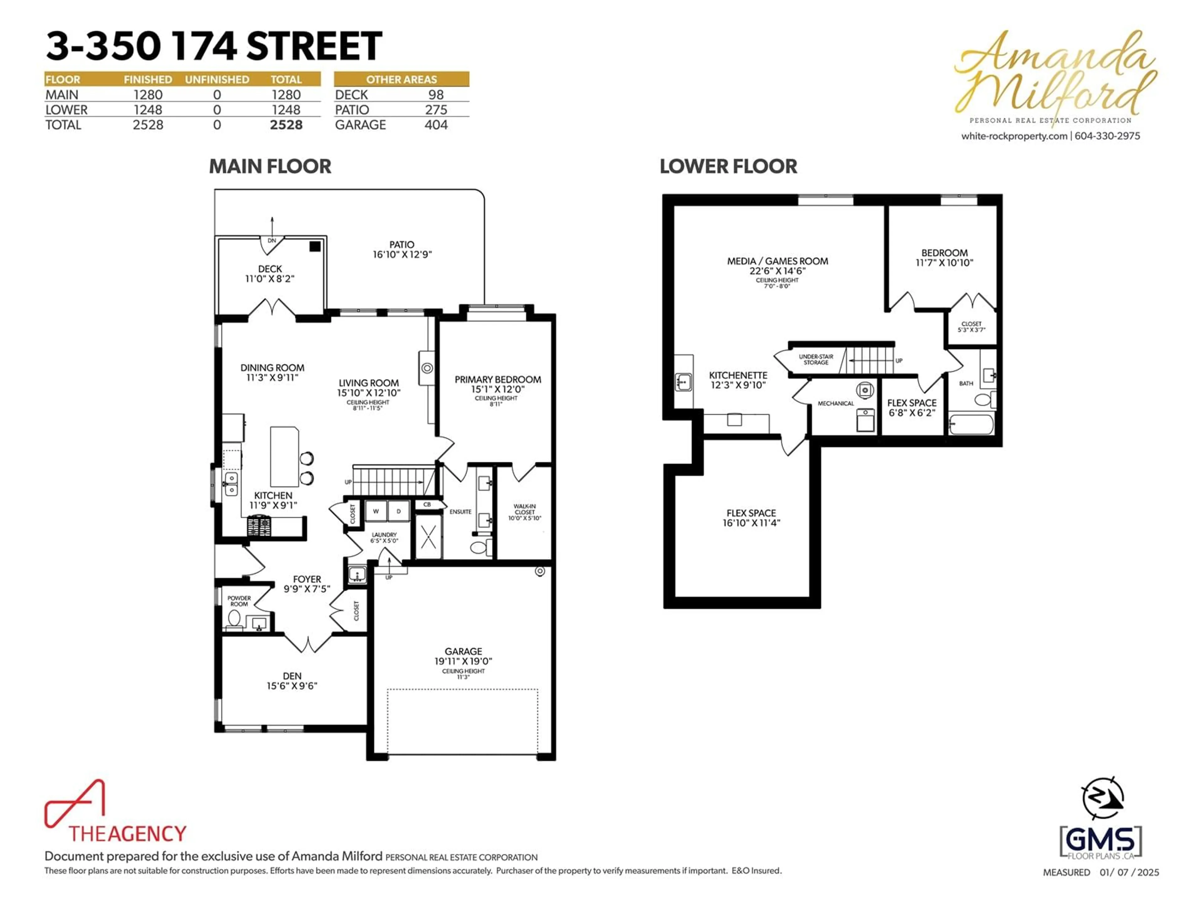 Floor plan for 3 350 174 STREET, Surrey British Columbia V3S2N8