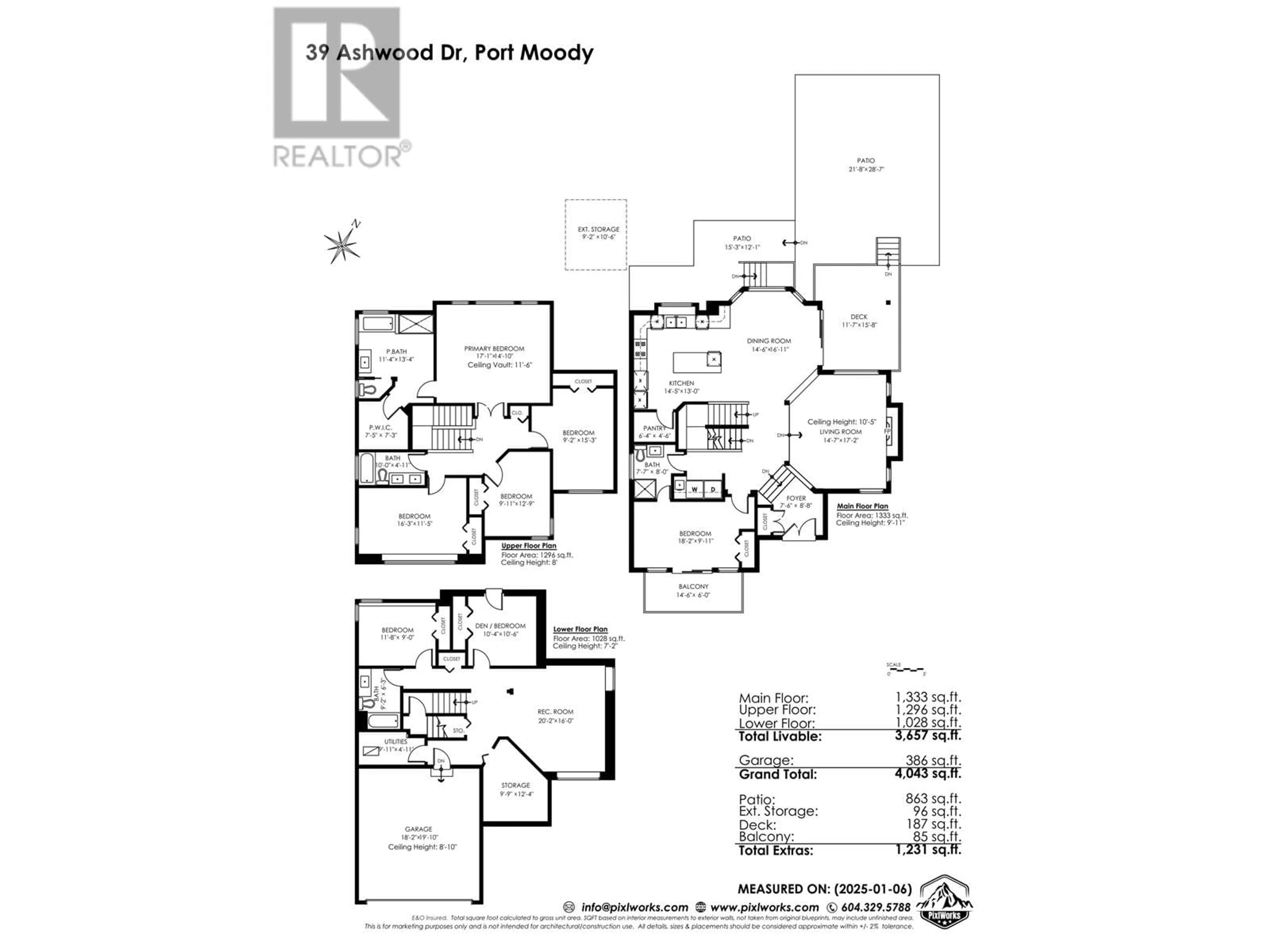 Floor plan for 39 ASHWOOD DRIVE, Port Moody British Columbia V3H5H2