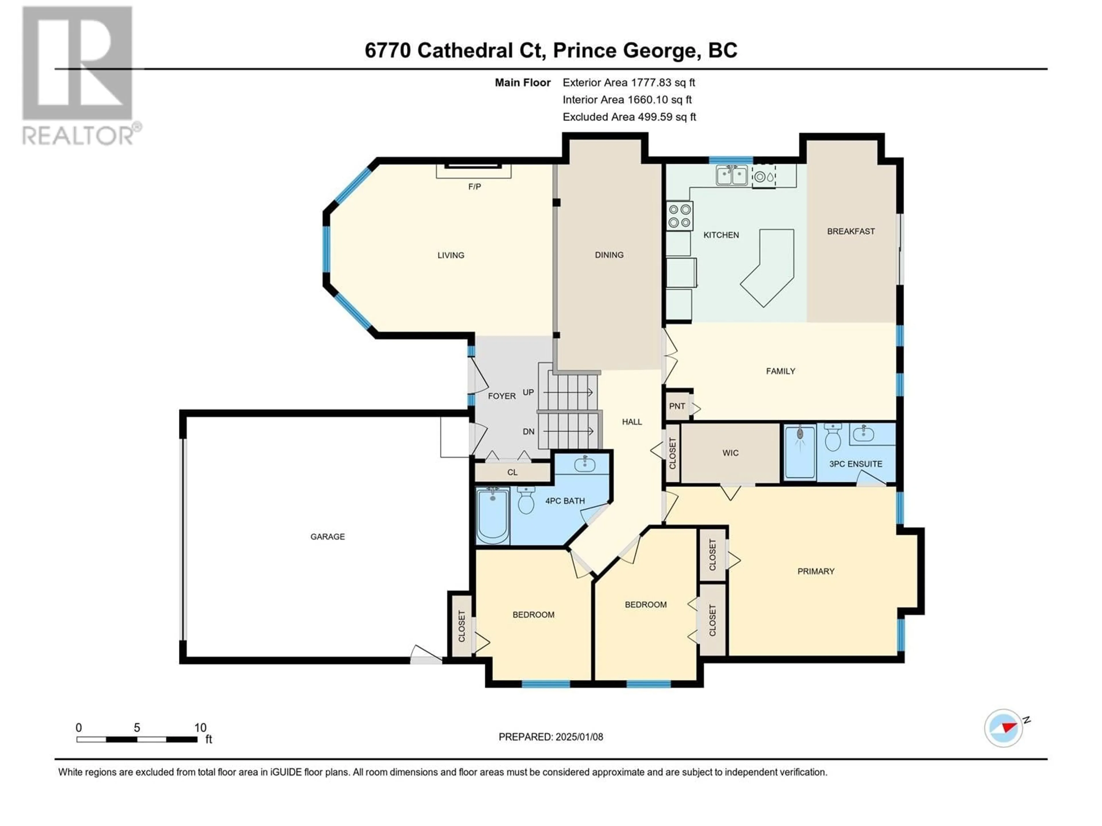 Floor plan for 6770 CATHEDRAL COURT, Prince George British Columbia V2N6R4