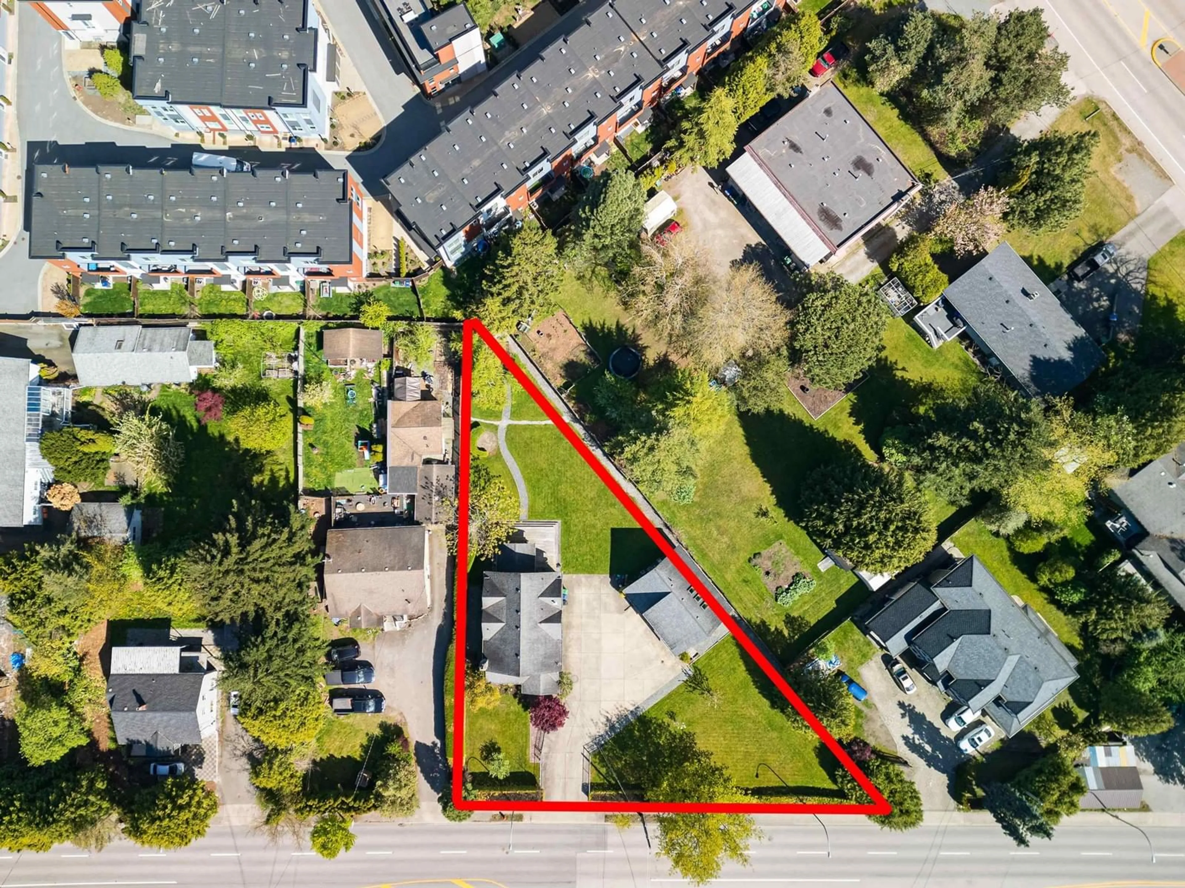 A pic from outside/outdoor area/front of a property/back of a property/a pic from drone, street for 16051 16 AVENUE, Surrey British Columbia V4A1S3