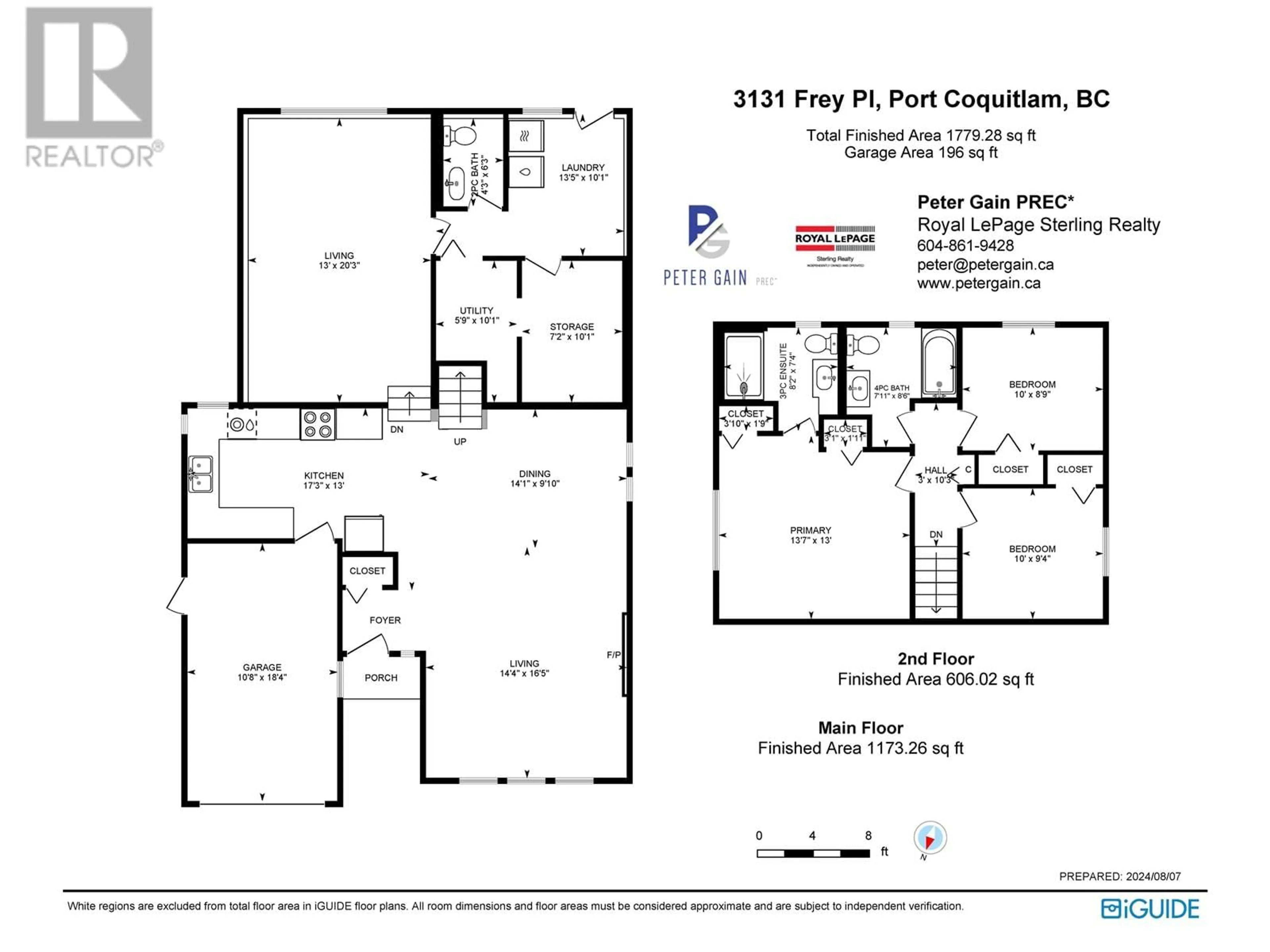 Floor plan for 3131 FREY PLACE, Port Coquitlam British Columbia V3B5X3