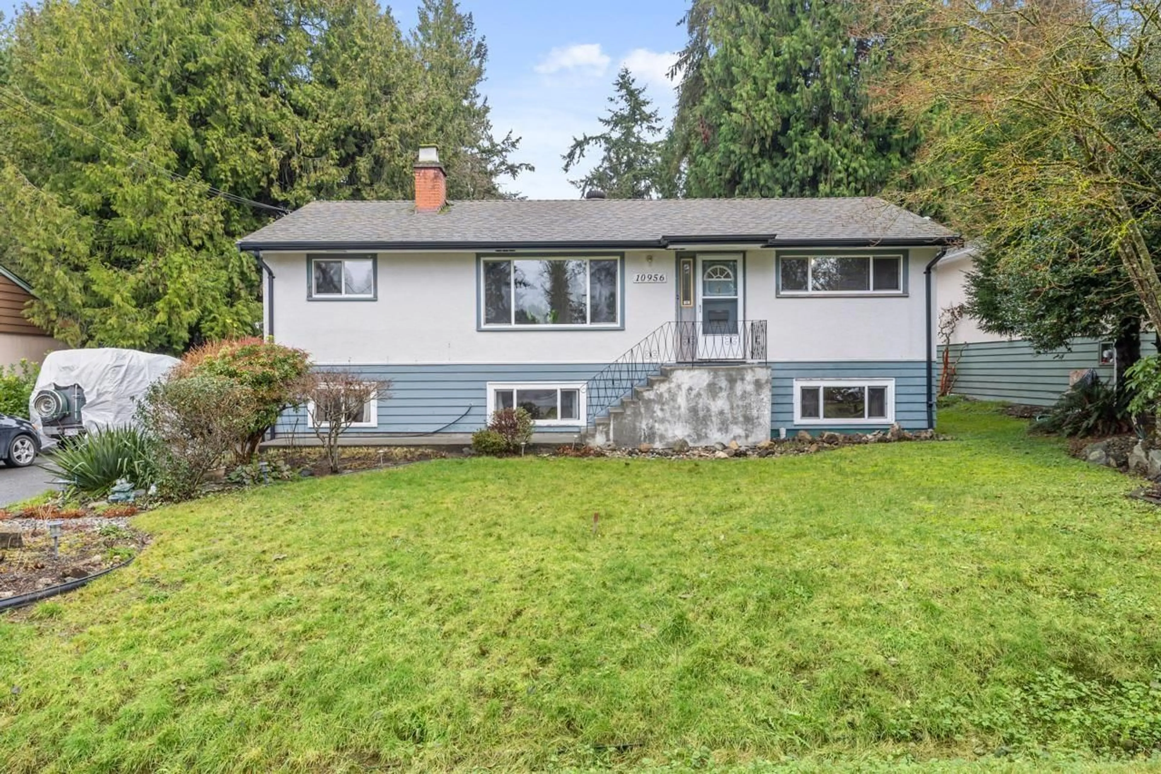 Home with vinyl exterior material, street for 10956 MCADAM, Delta British Columbia V4C3E8