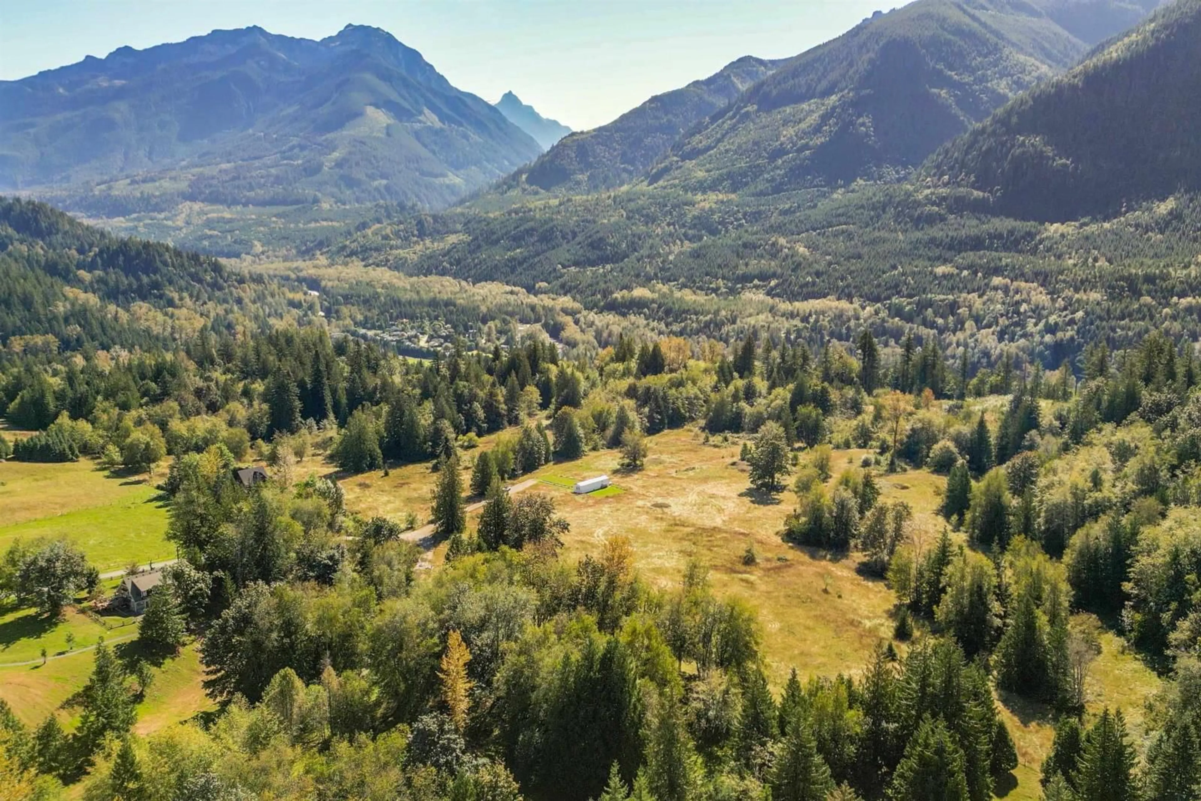 A pic from outside/outdoor area/front of a property/back of a property/a pic from drone, mountain view for 4671 SHERLAW ROAD|Ryder Lake, Chilliwack British Columbia V4Z1H3