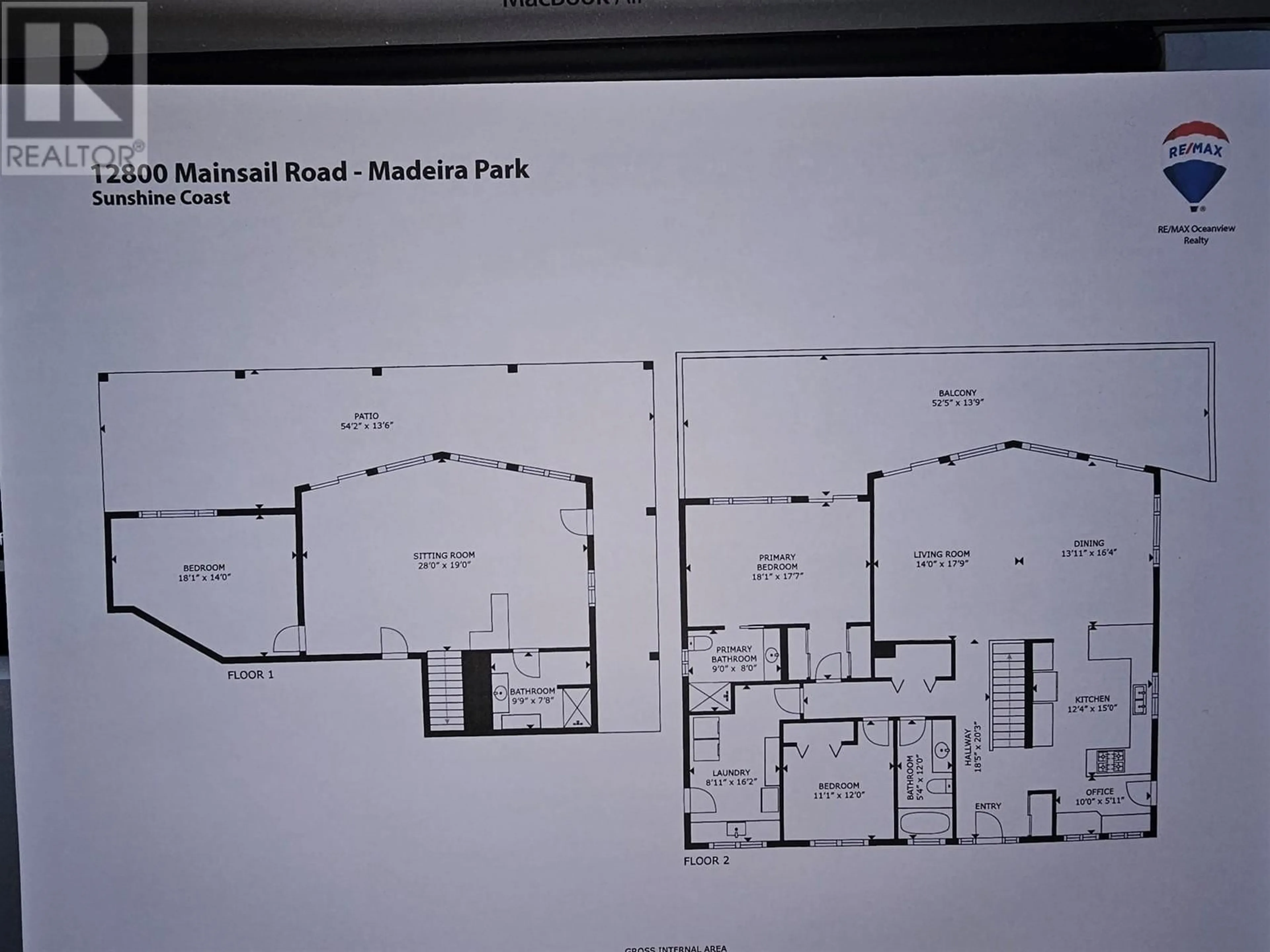 Floor plan for 12800-12810 MAINSAIL ROAD, Madeira Park British Columbia V0N2H0