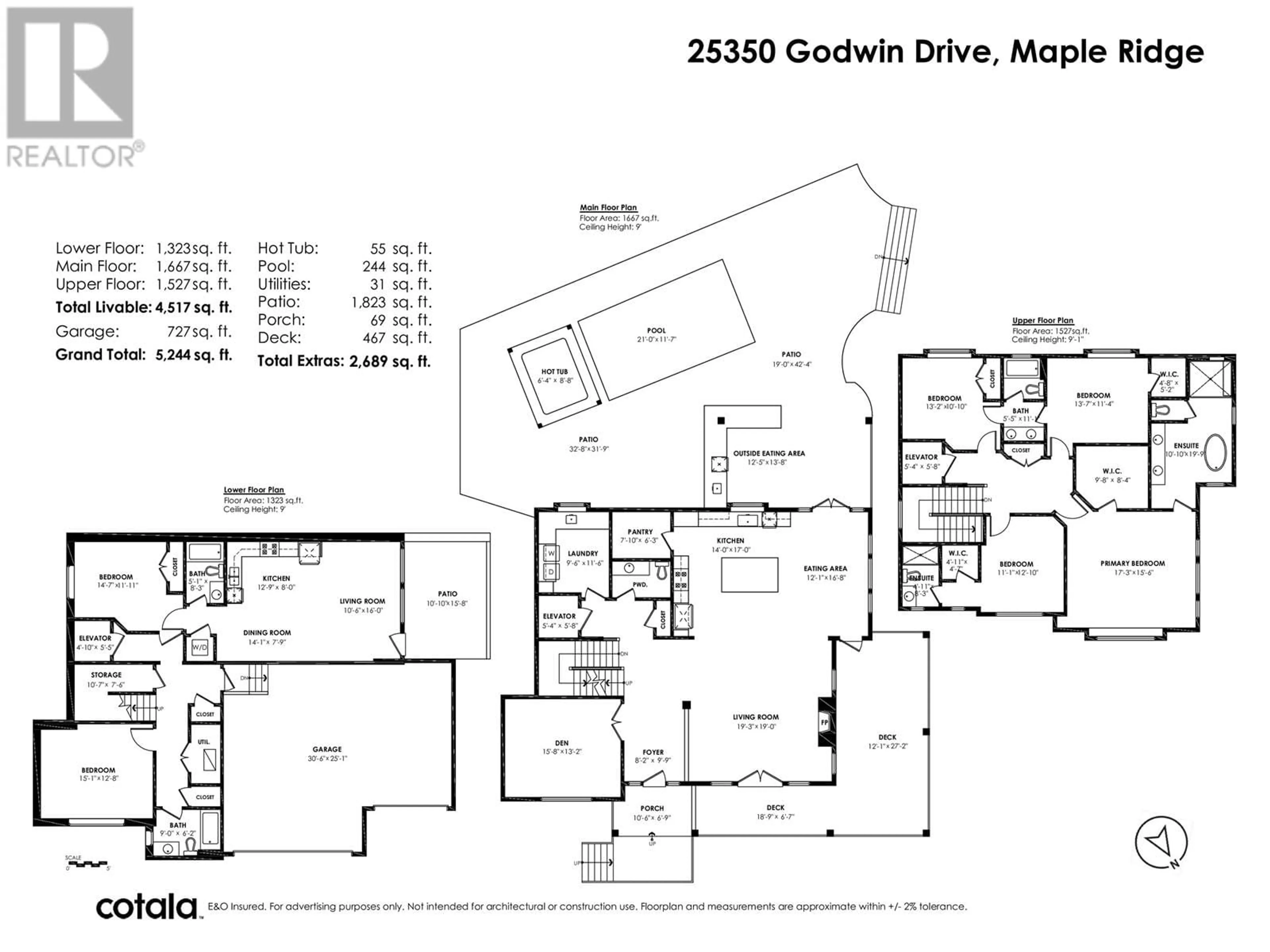 Floor plan for 25350 GODWIN DRIVE, Maple Ridge British Columbia V2W1G9