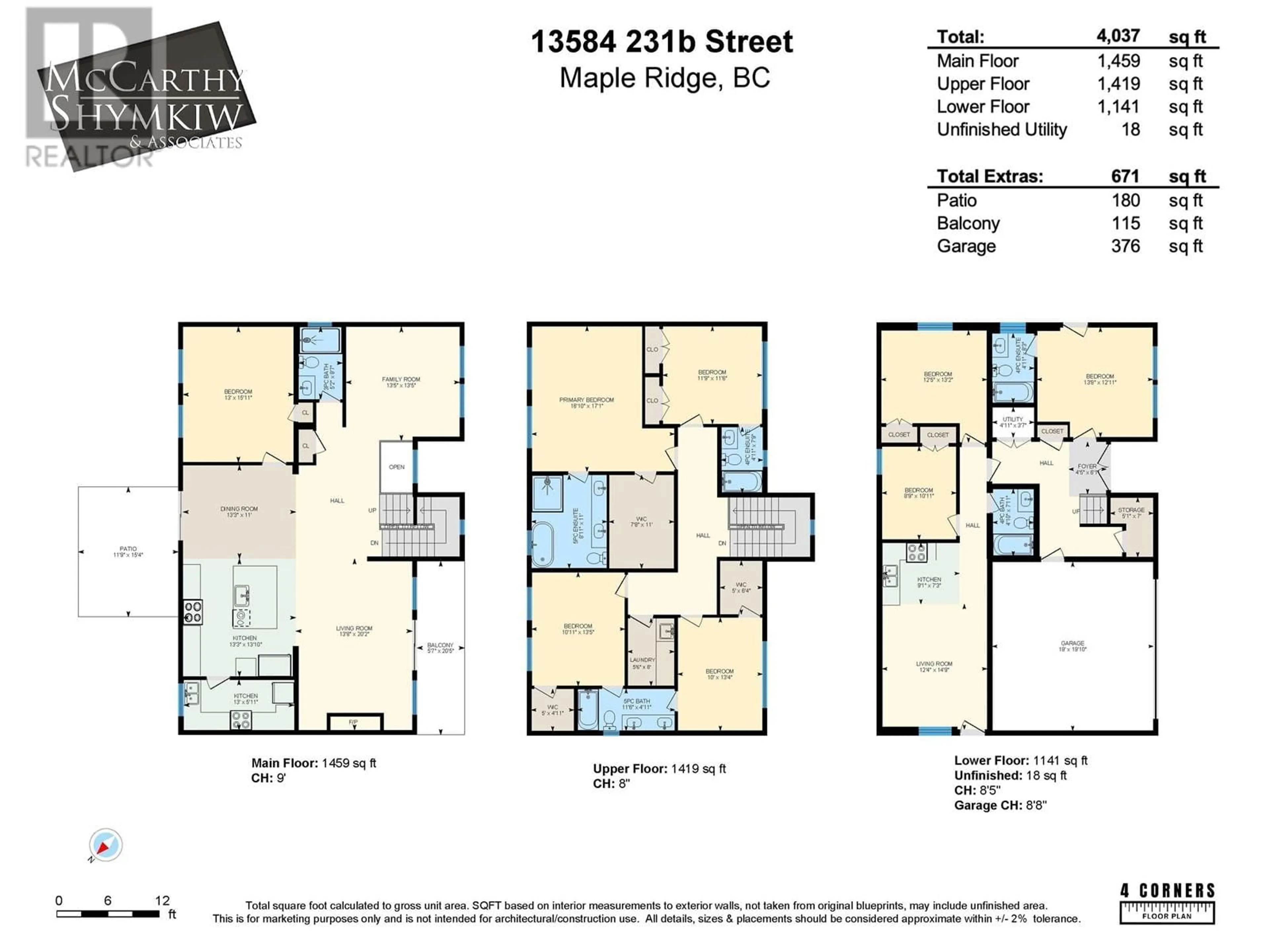 Floor plan for 13584 231B STREET, Maple Ridge British Columbia V4R2R5