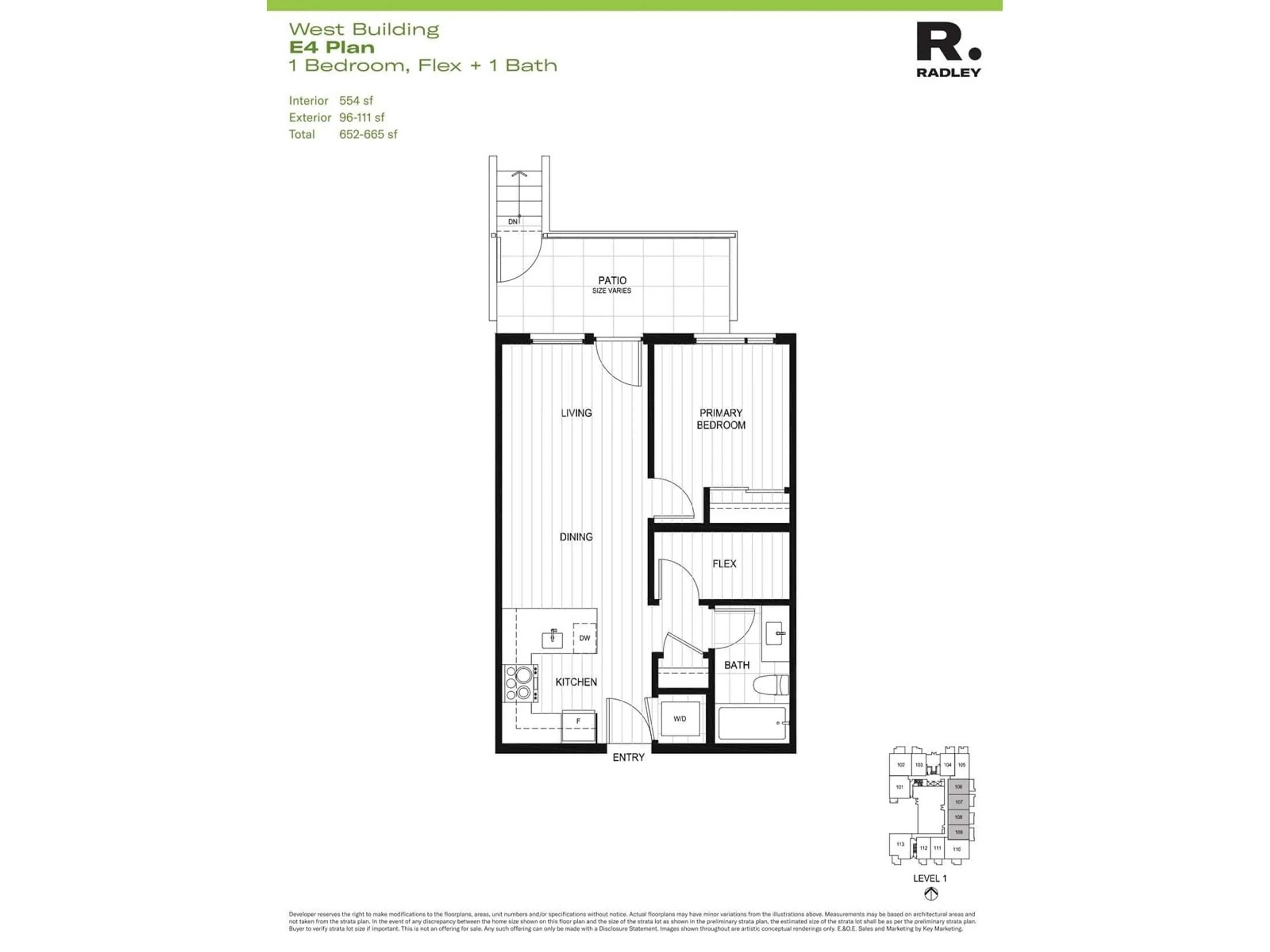 Floor plan for 106 13838 108 AVENUE, Surrey British Columbia V3T0T8