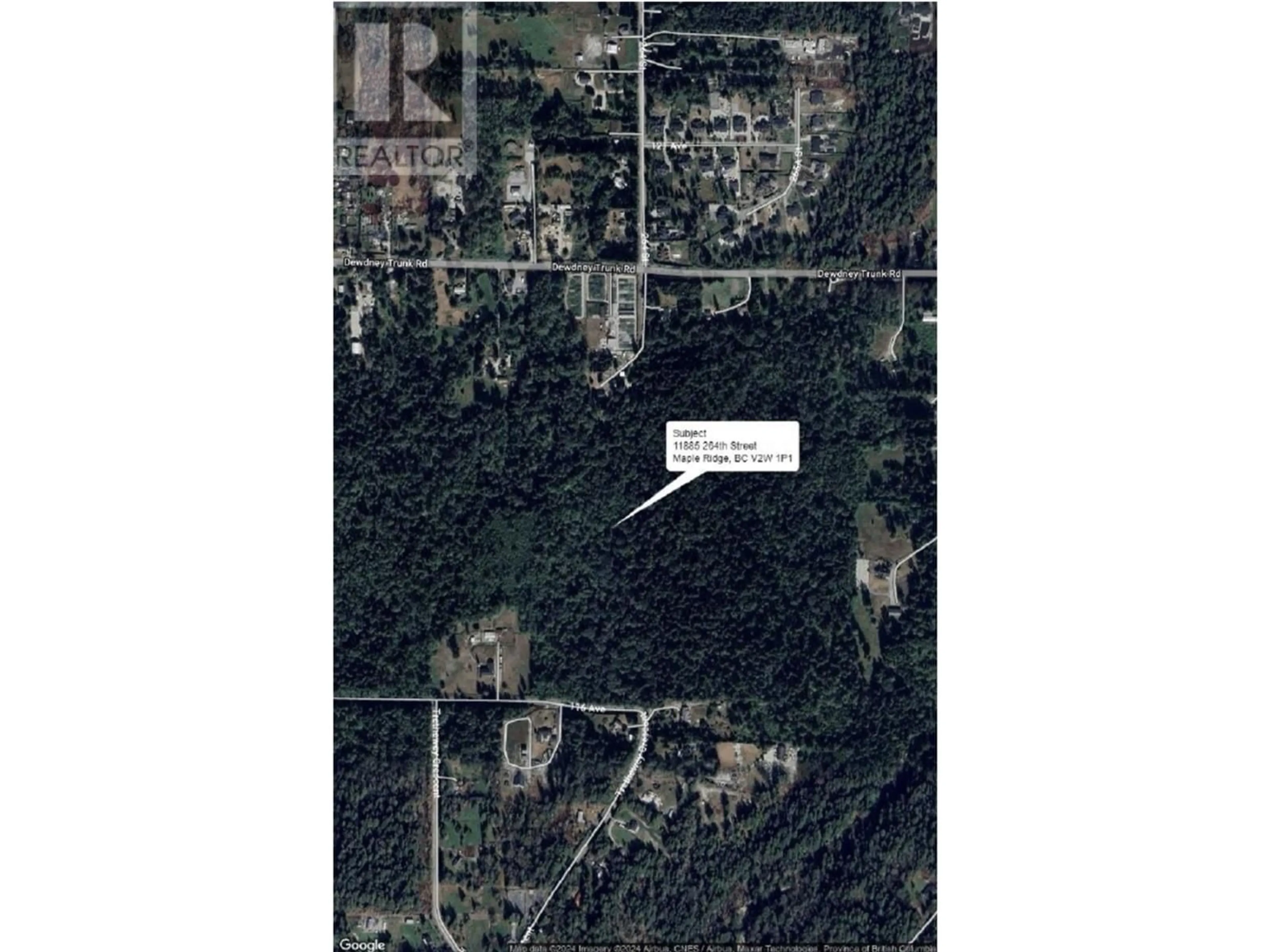 Picture of a map for 11885 264 STREET, Maple Ridge British Columbia V2W1P9