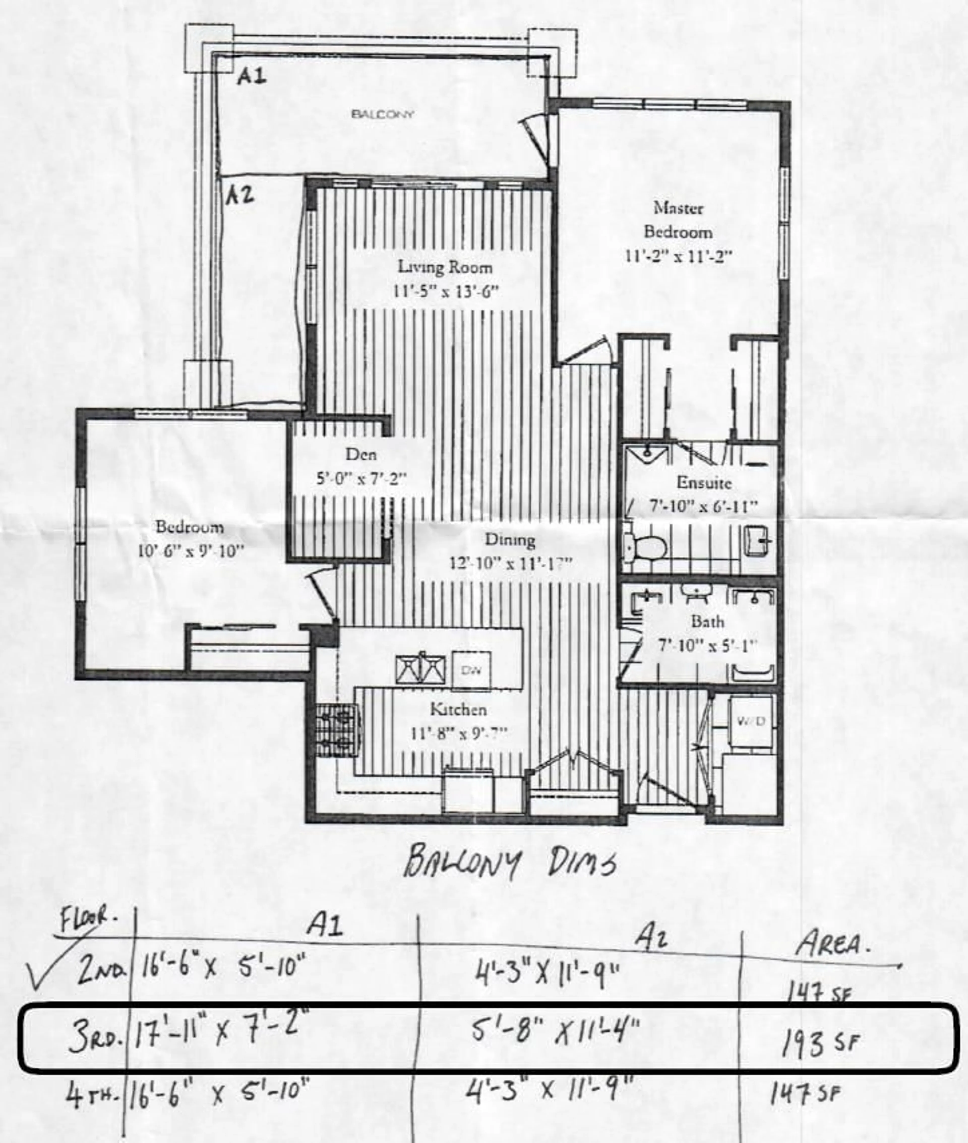 Floor plan for 311 15188 29A AVENUE, Surrey British Columbia V4P1H1