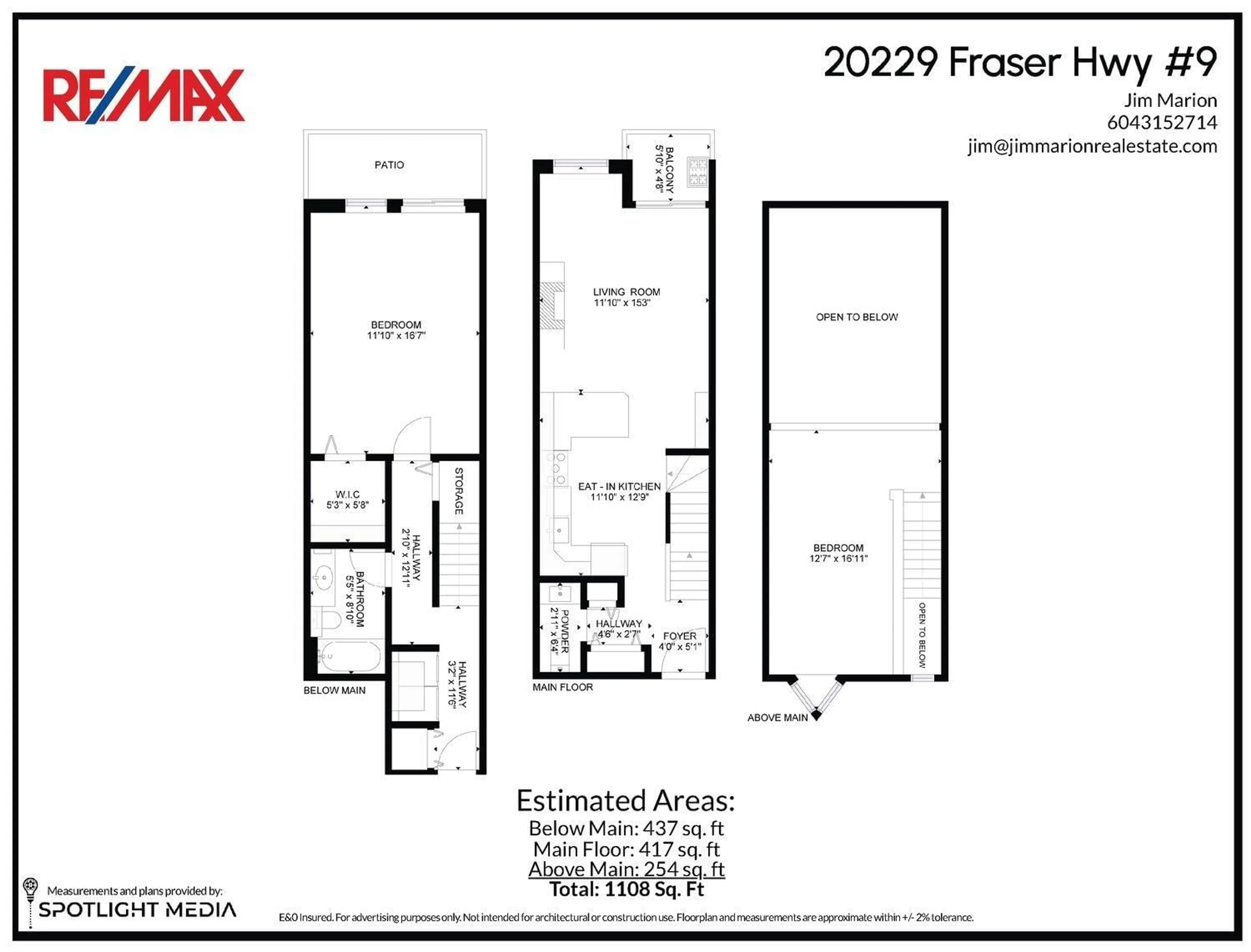 Floor plan for 9 20229 FRASER HIGHWAY, Langley British Columbia V3A4E7