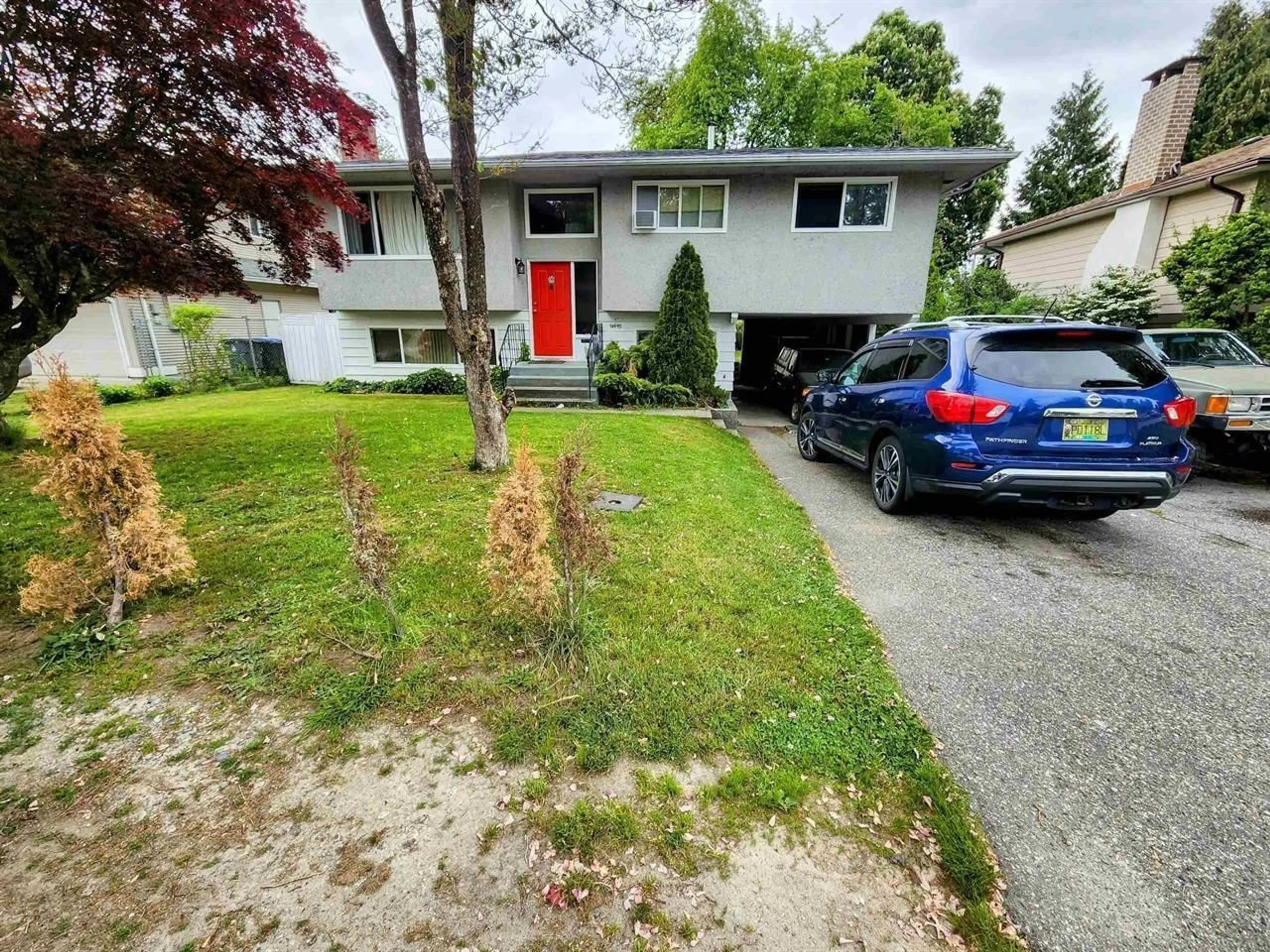 A pic from outside/outdoor area/front of a property/back of a property/a pic from drone, street for 14995 BLUEBIRD CRESCENT, Surrey British Columbia V3R4T8