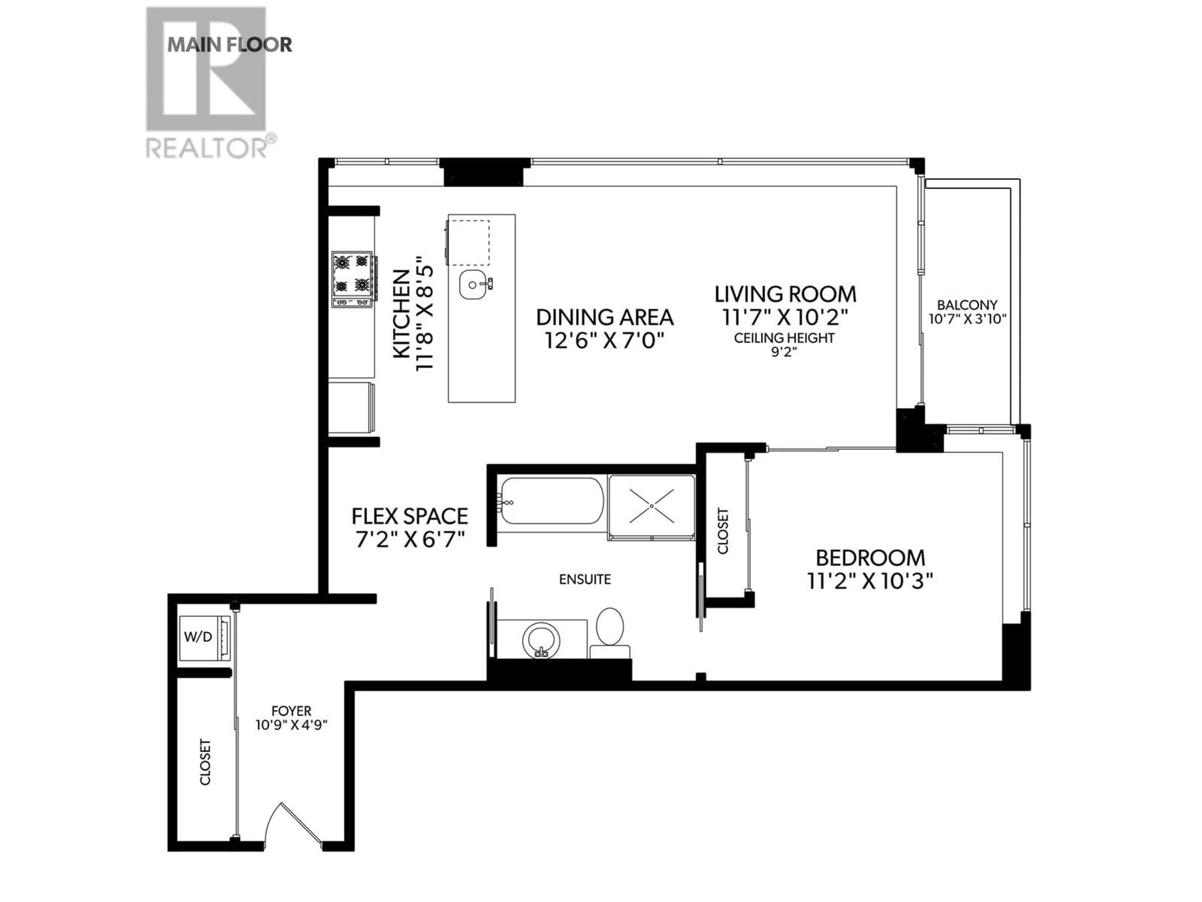 Floor plan for 1501 108 W CORDOVA STREET, Vancouver British Columbia V6B0G5