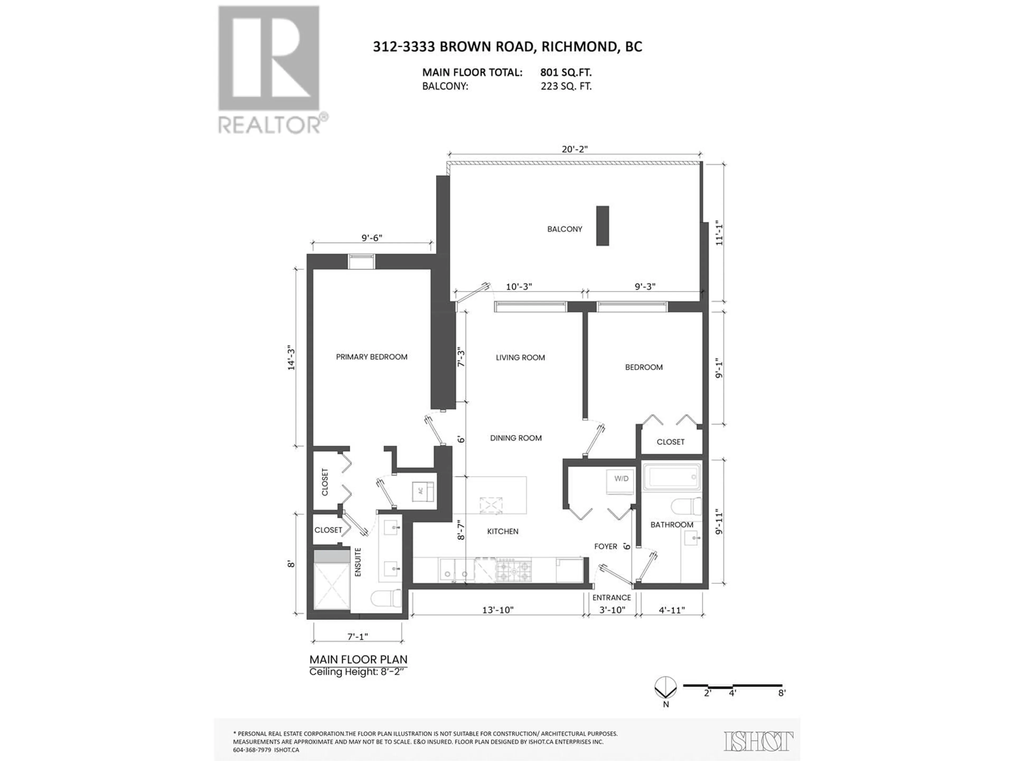 Floor plan for 312 3333 BROWN ROAD, Richmond British Columbia V6X0P6