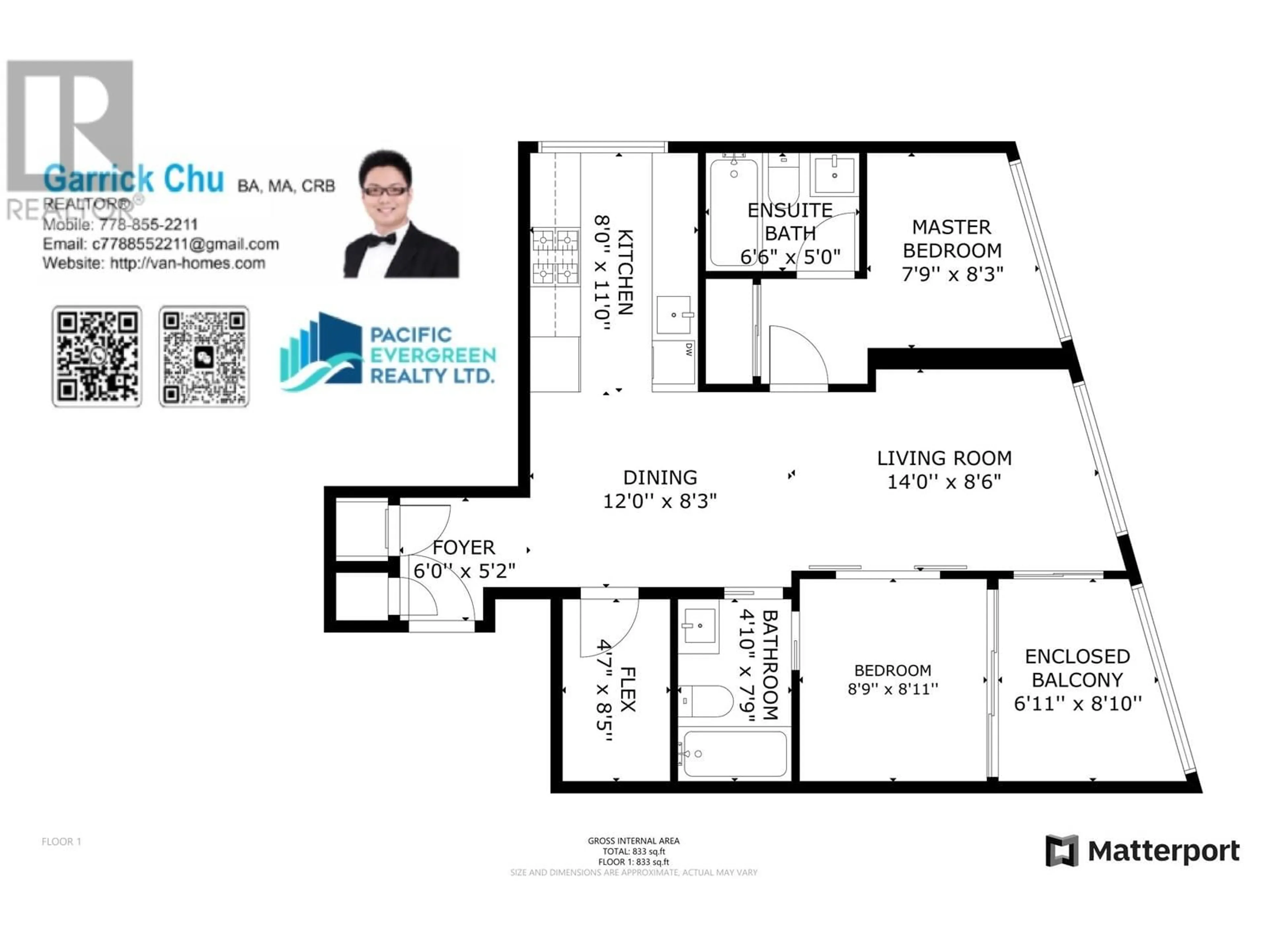 Floor plan for 3106 1283 HOWE STREET, Vancouver British Columbia V6Z0E3