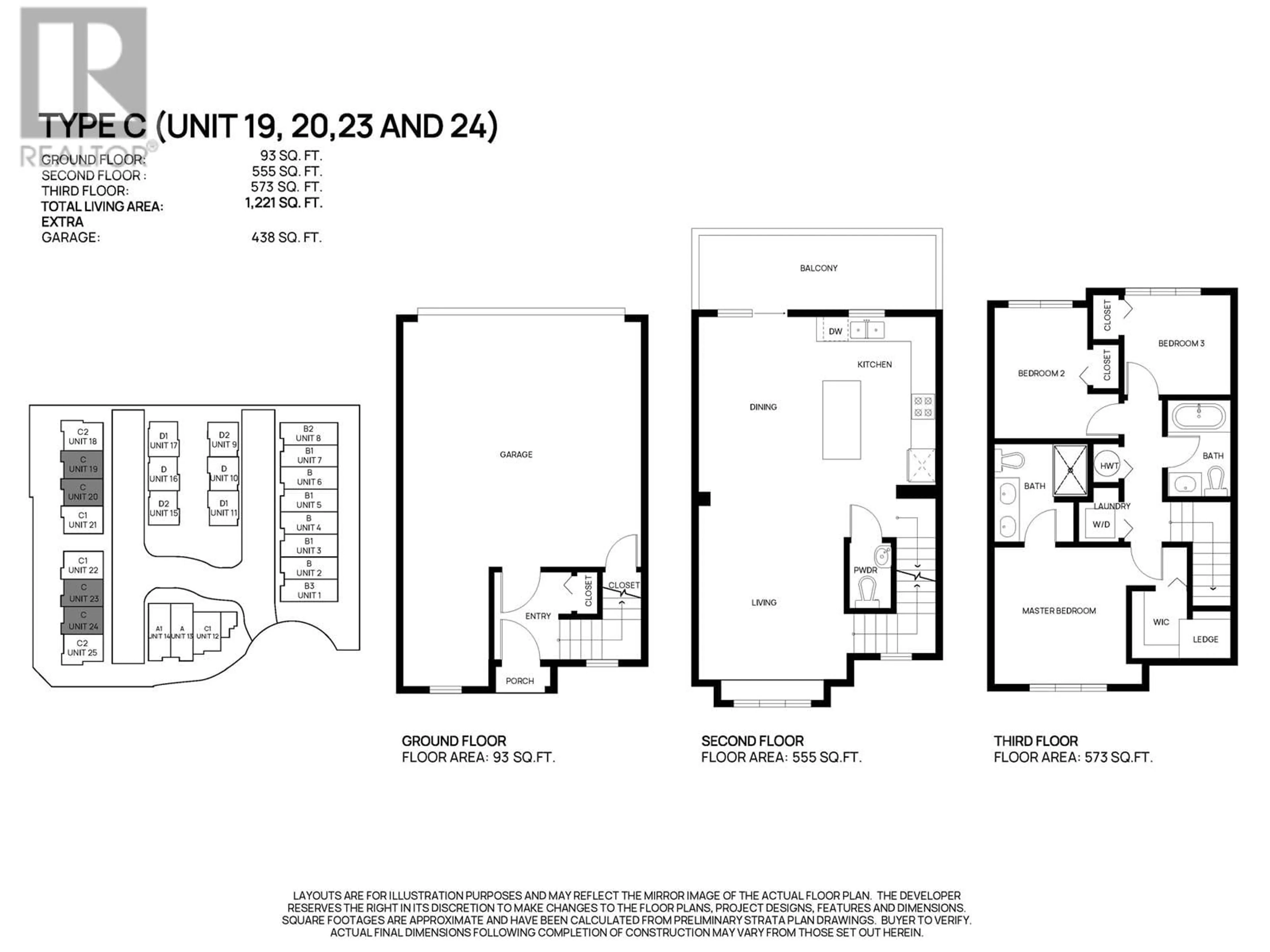 Floor plan for 24 22811 MCLEAN AVENUE, Richmond British Columbia V6V0B8