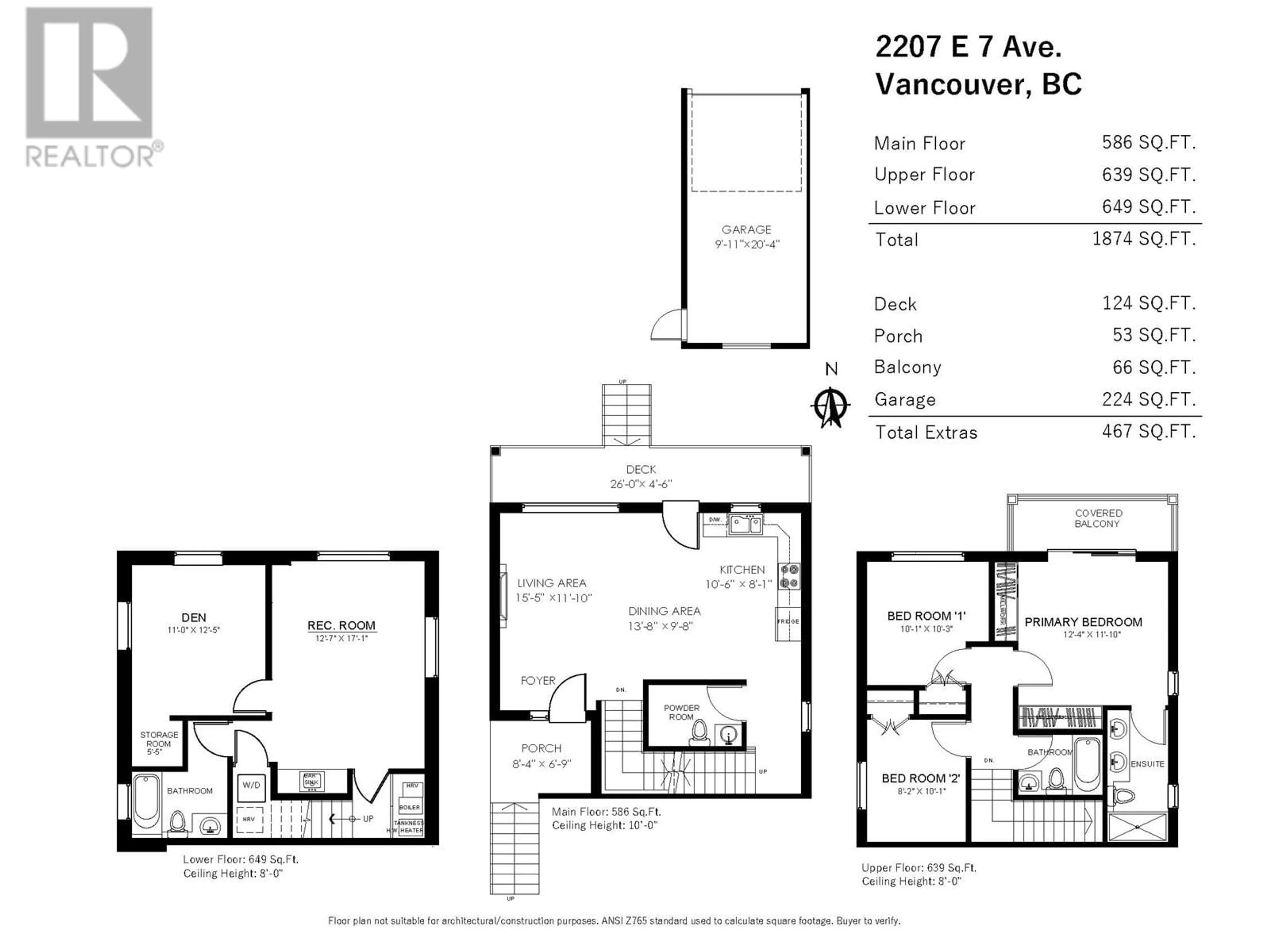 Floor plan for 2207 E 7TH AVENUE, Vancouver British Columbia V5N1S8