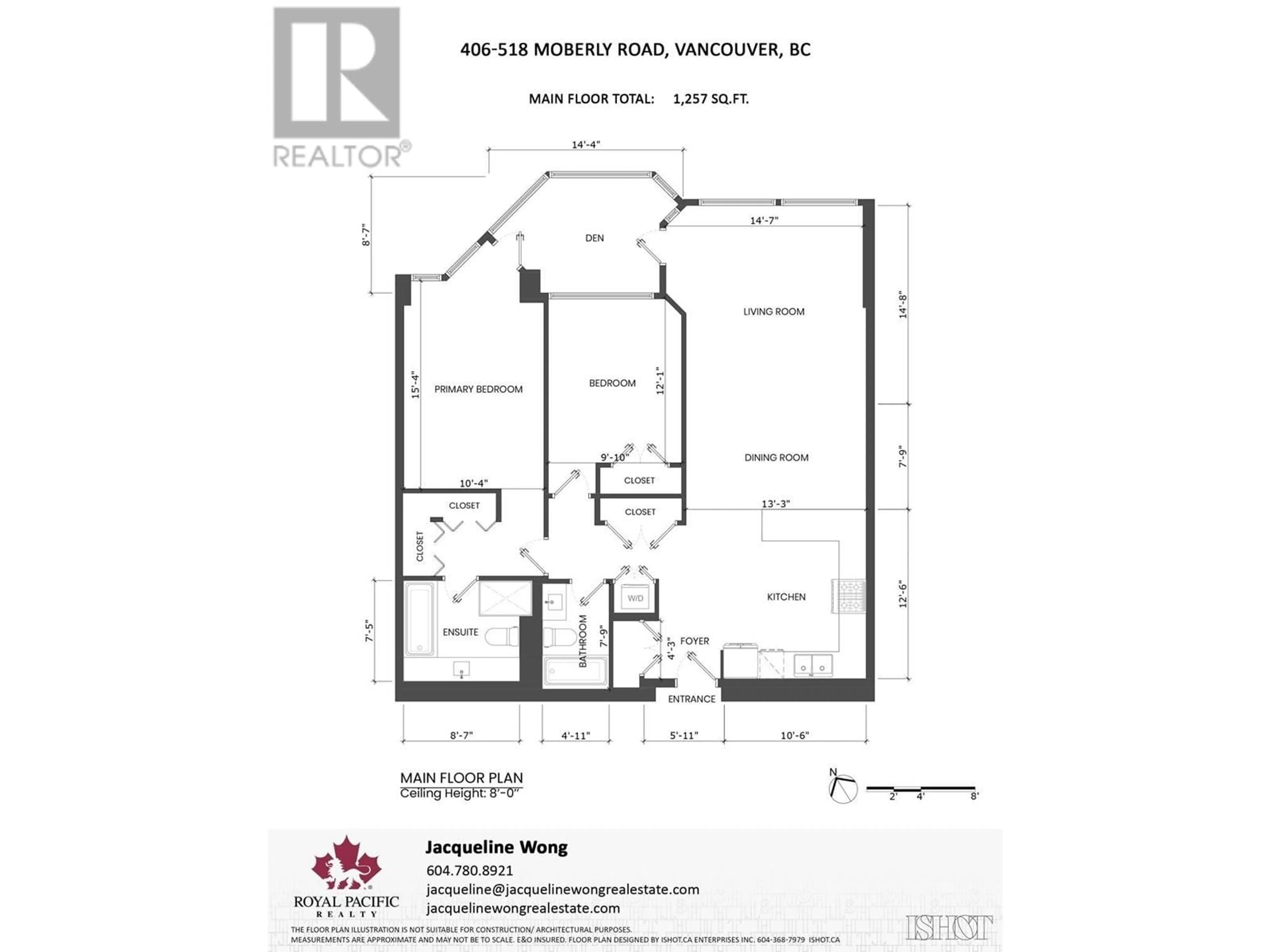 Floor plan for 406 518 MOBERLY ROAD, Vancouver British Columbia V5Z4G3