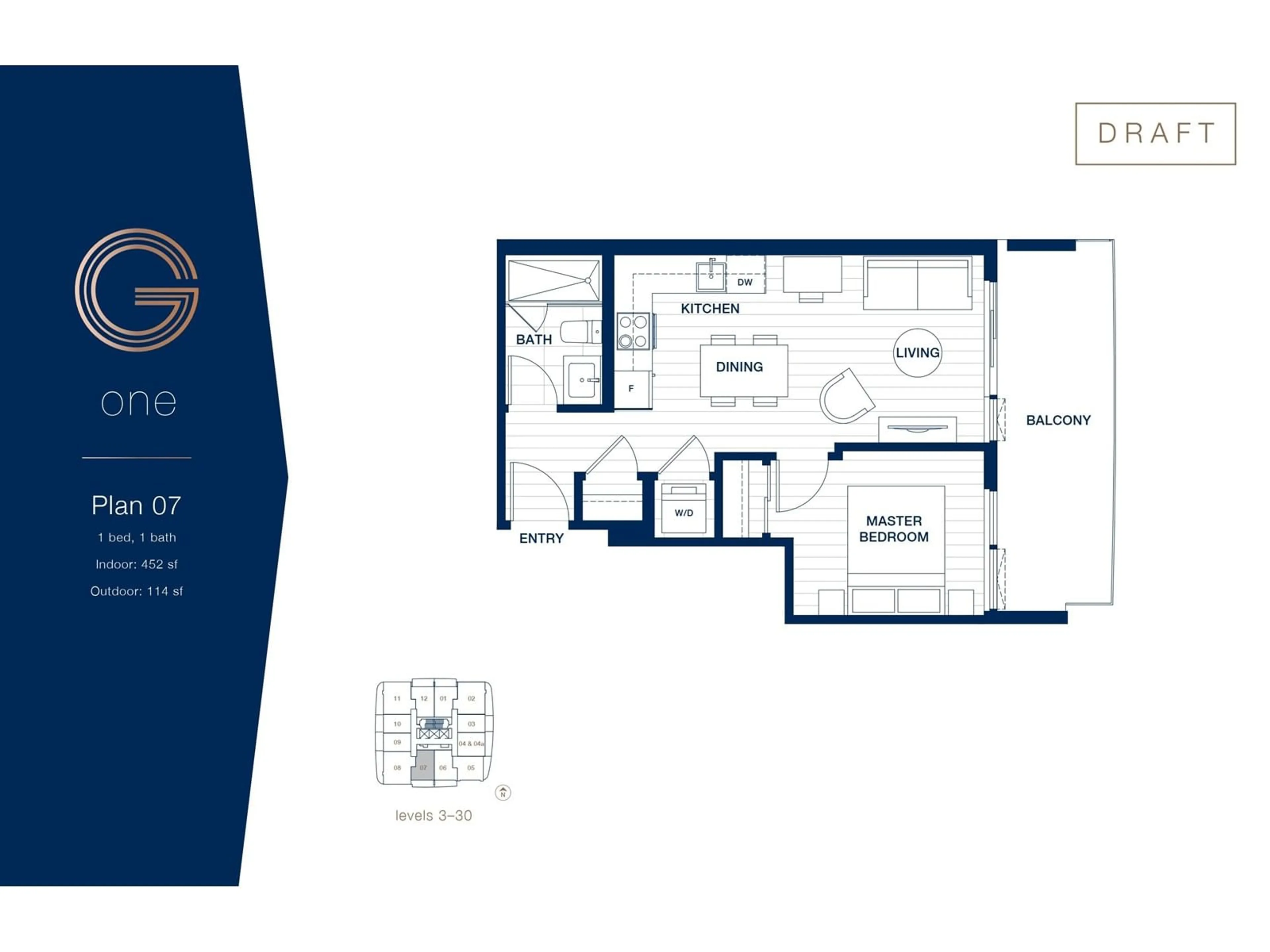 Floor plan for 1207 13685 102 AVENUE, Surrey British Columbia V3T1N7