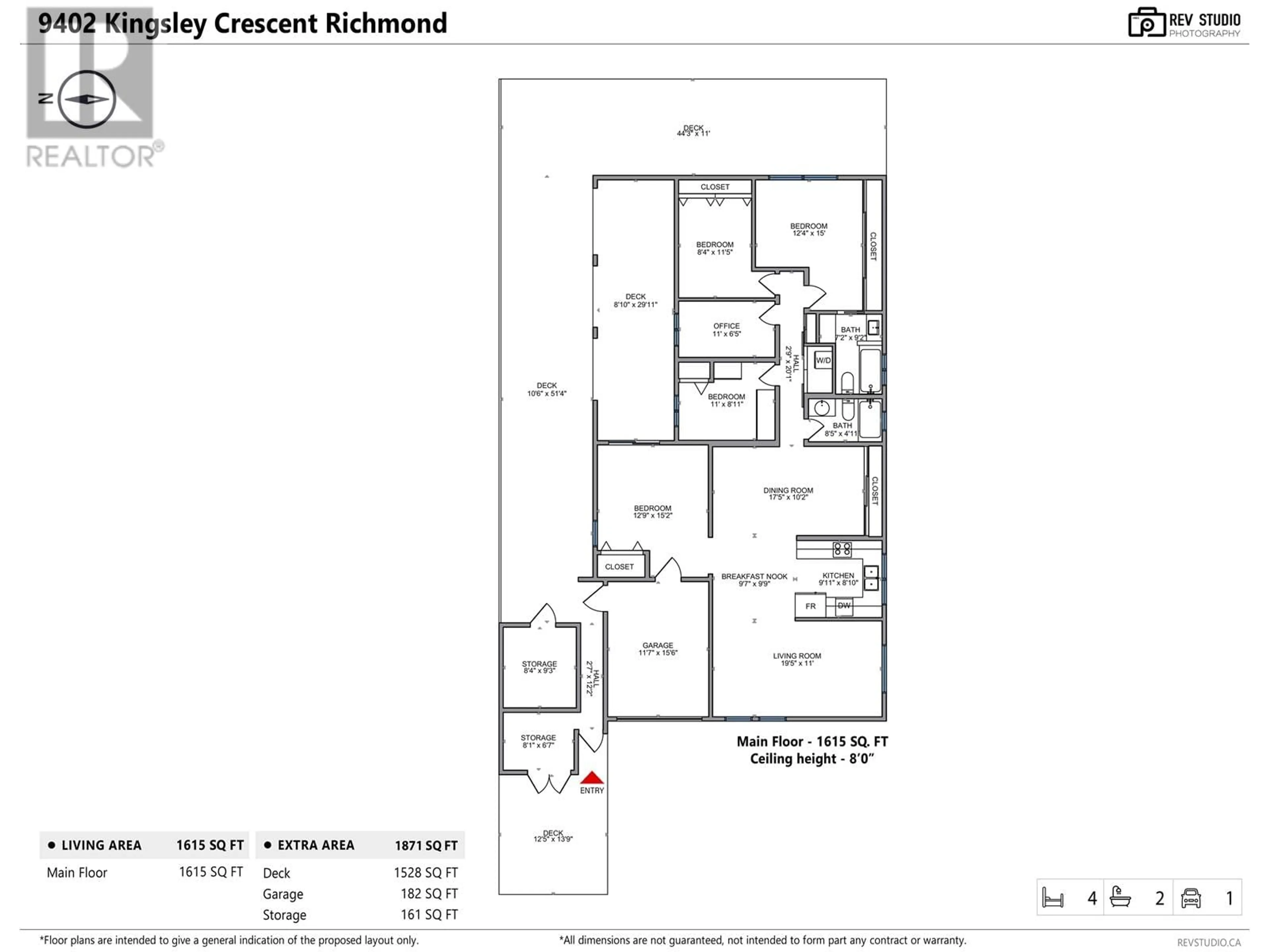 Floor plan for 9402 KINGSLEY CRESCENT, Richmond British Columbia V7A4V7