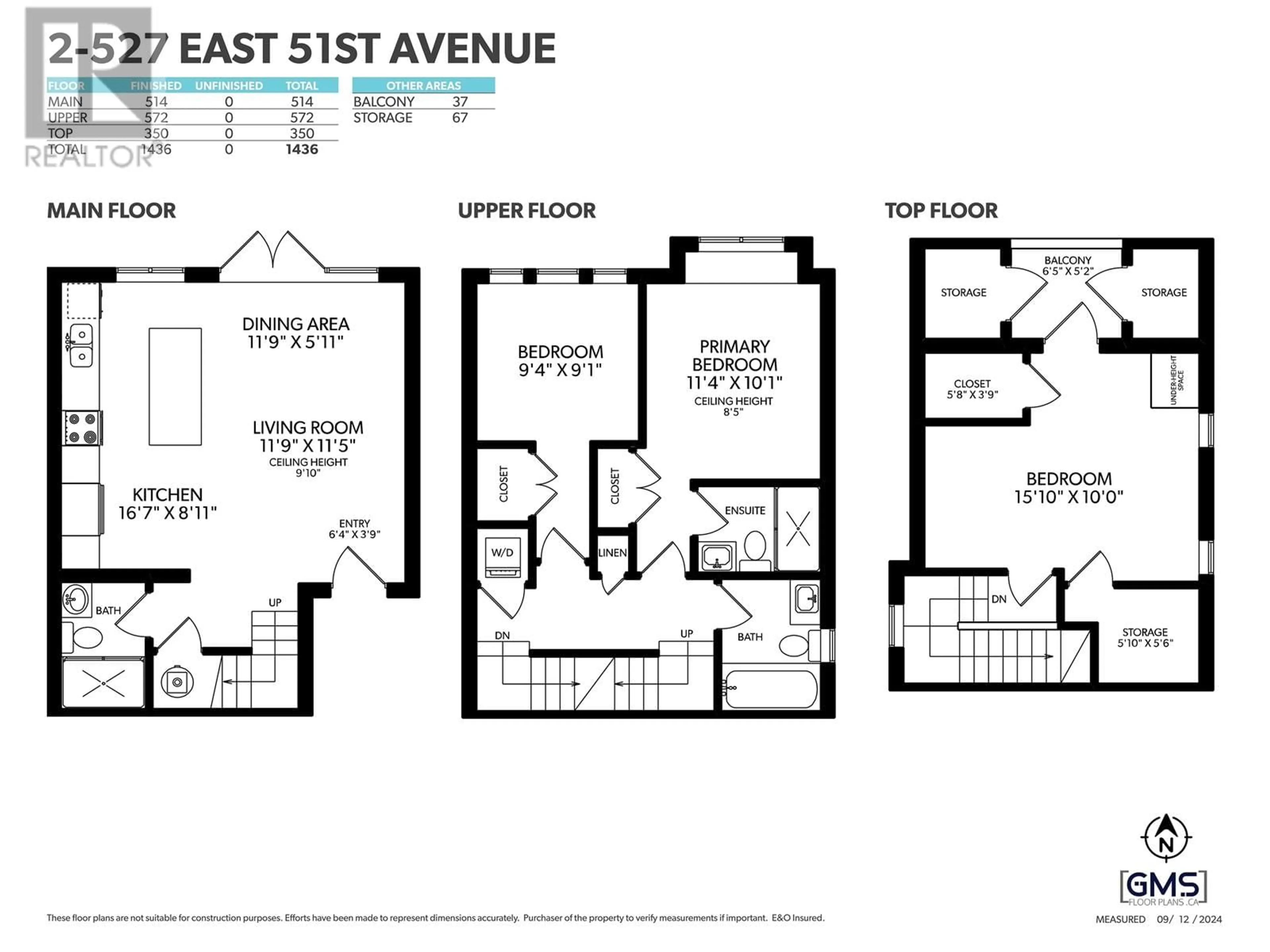 Floor plan for 2 529 E 51ST AVENUE, Vancouver British Columbia V5X1E1